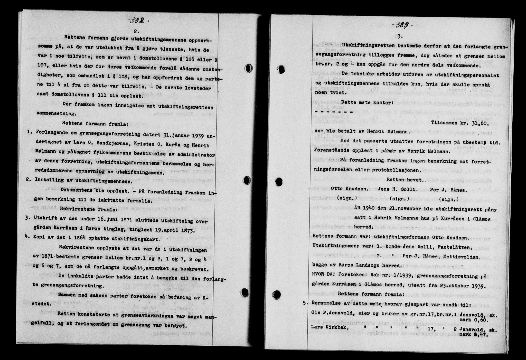 Gauldal sorenskriveri, SAT/A-0014/1/2/2C/L0052: Mortgage book no. 57, 1940-1941, Diary no: : 1057/1940