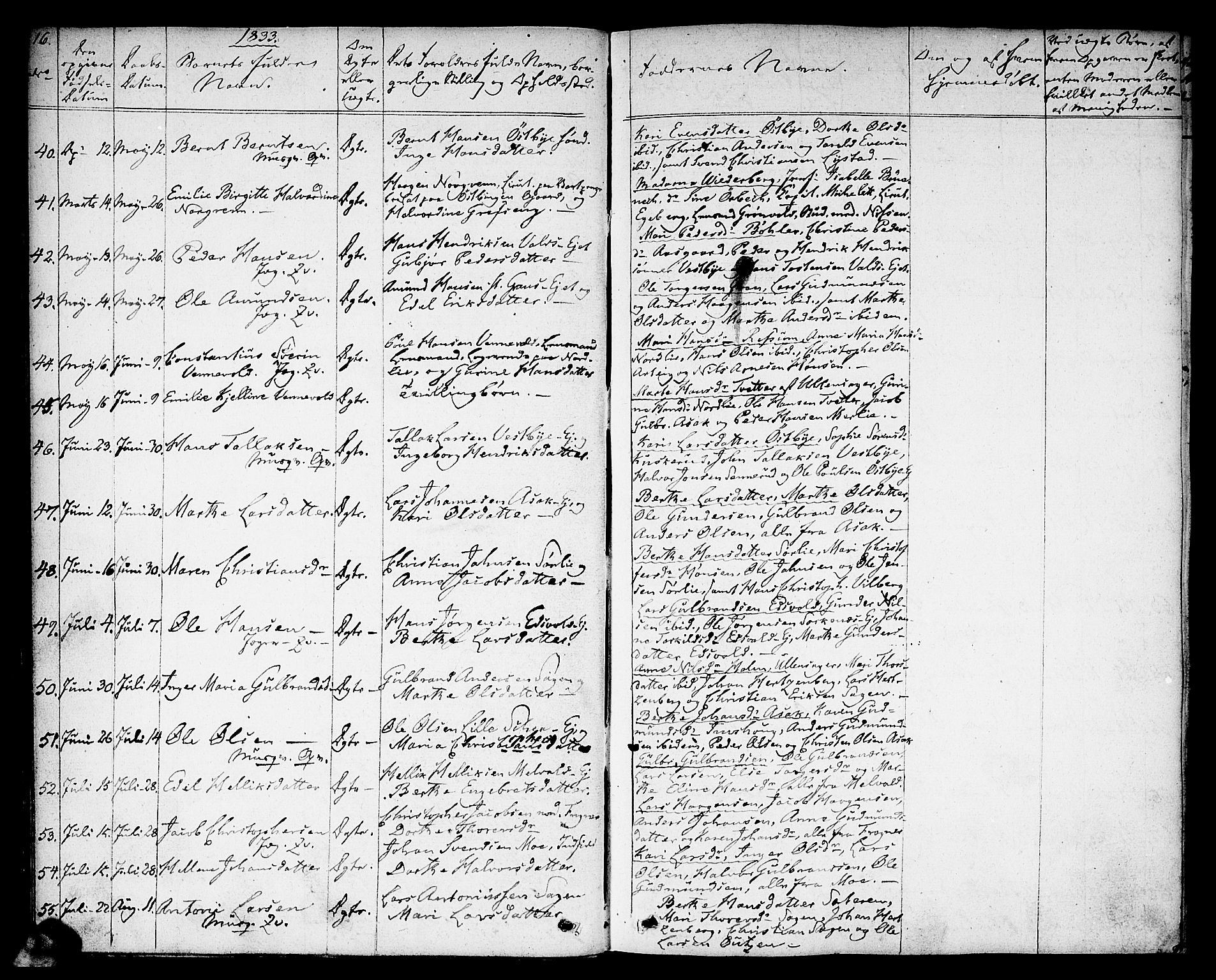 Sørum prestekontor Kirkebøker, AV/SAO-A-10303/F/Fa/L0004: Parish register (official) no. I 4, 1829-1845, p. 16