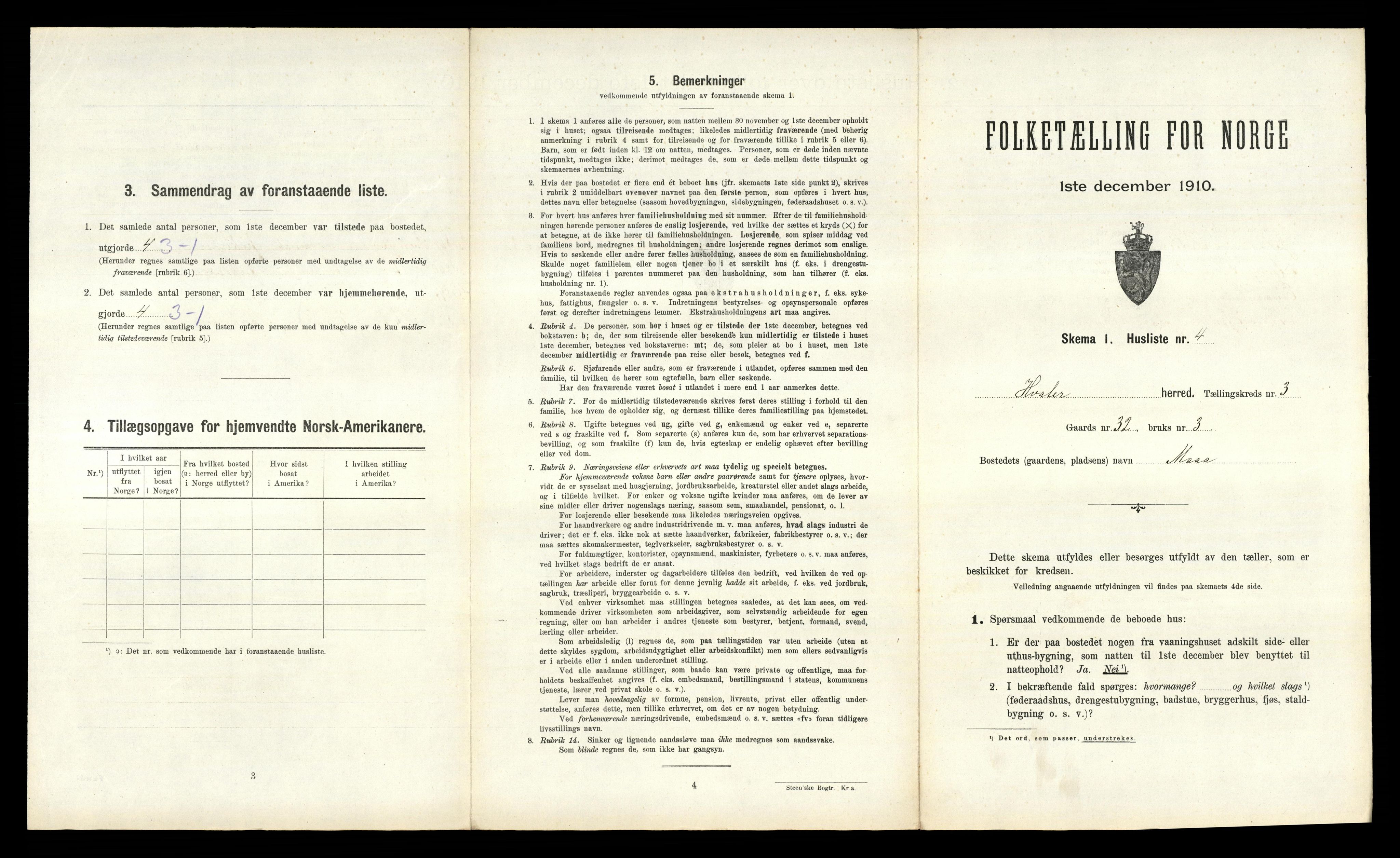 RA, 1910 census for Hvaler, 1910, p. 258