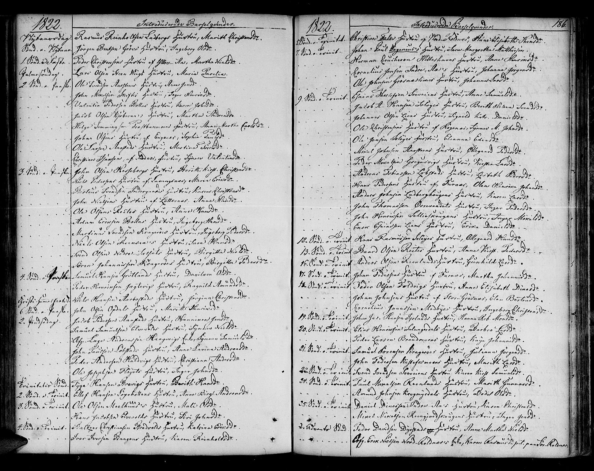 Ibestad sokneprestembete, AV/SATØ-S-0077/H/Ha/Haa/L0004kirke: Parish register (official) no. 4, 1801-1824, p. 186