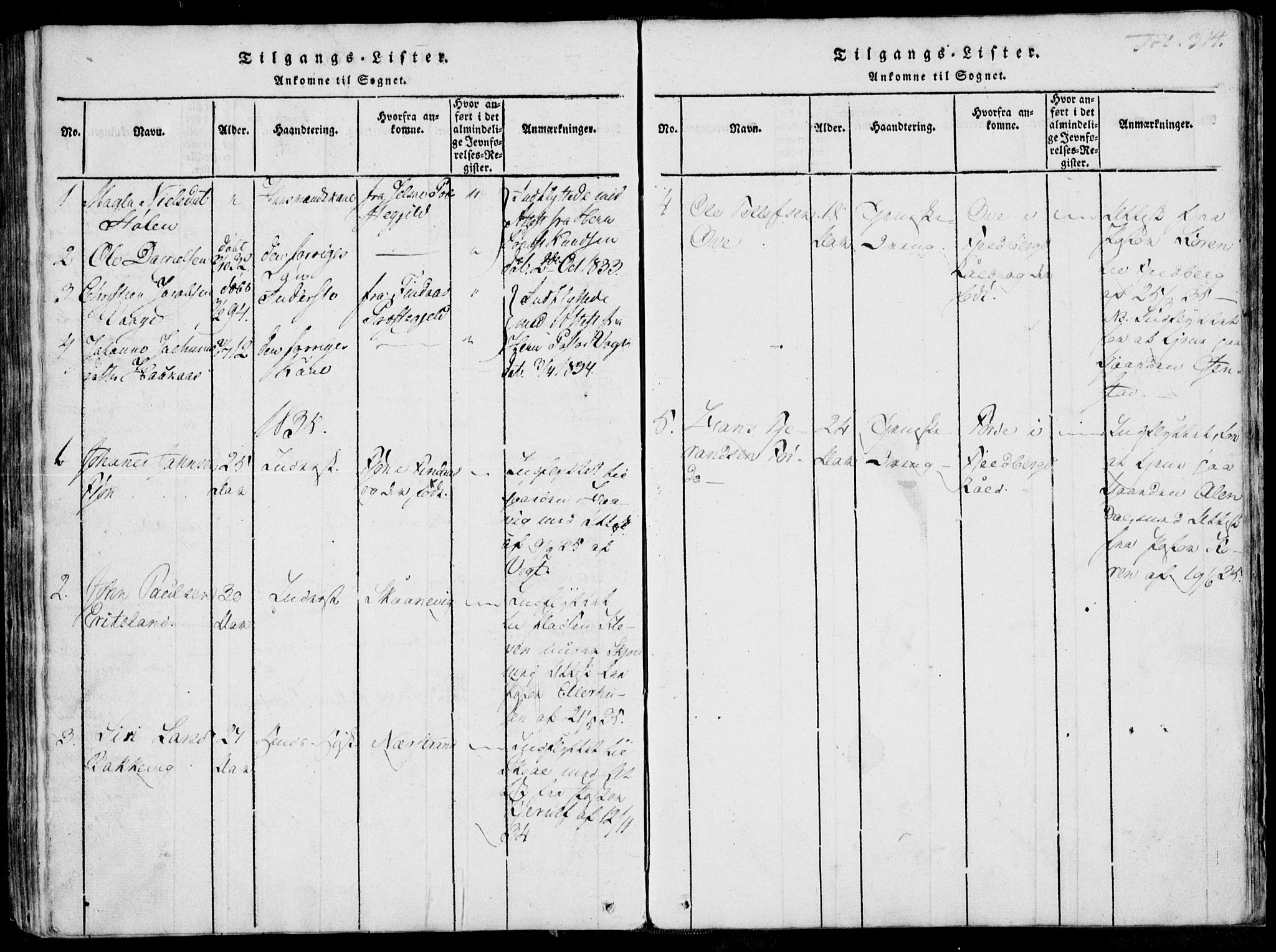 Skjold sokneprestkontor, SAST/A-101847/H/Ha/Haa/L0003: Parish register (official) no. A 3, 1815-1835, p. 314