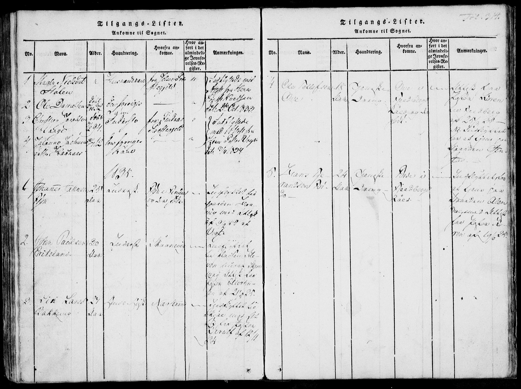 Skjold sokneprestkontor, AV/SAST-A-101847/H/Ha/Haa/L0003: Parish register (official) no. A 3, 1815-1835, p. 314