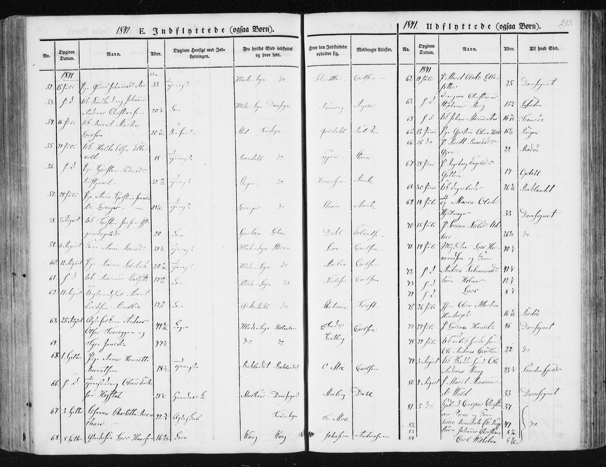 Ministerialprotokoller, klokkerbøker og fødselsregistre - Sør-Trøndelag, AV/SAT-A-1456/602/L0110: Parish register (official) no. 602A08, 1840-1854, p. 293