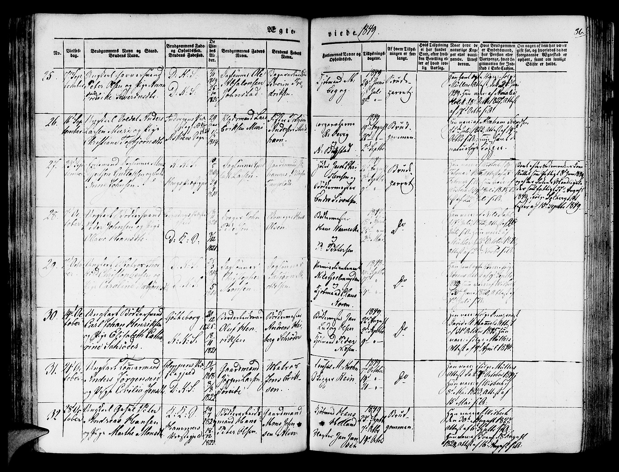 Korskirken sokneprestembete, SAB/A-76101/H/Hab: Parish register (copy) no. D 1, 1840-1867, p. 86