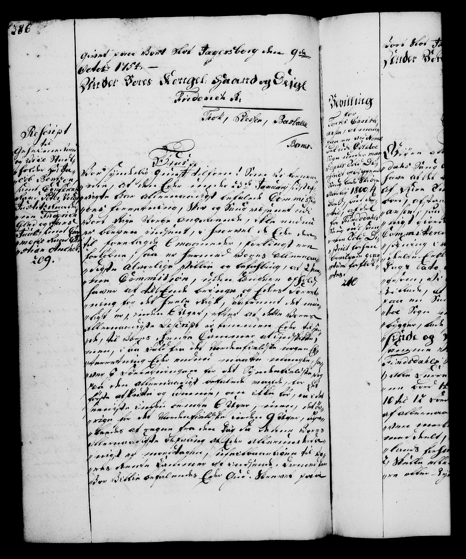 Rentekammeret, Kammerkanselliet, AV/RA-EA-3111/G/Gg/Gga/L0006: Norsk ekspedisjonsprotokoll med register (merket RK 53.6), 1749-1759, p. 386