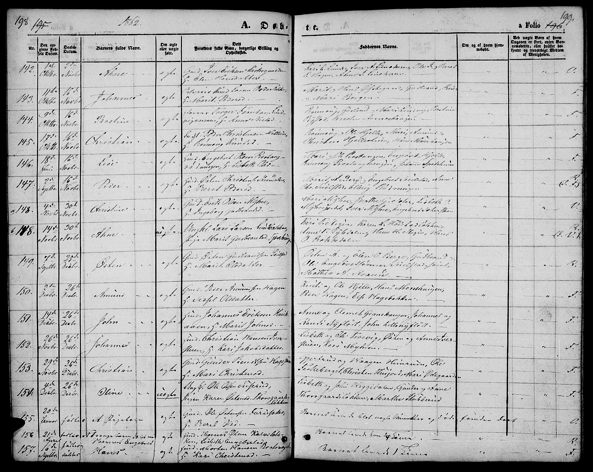 Ringebu prestekontor, SAH/PREST-082/H/Ha/Hab/L0003: Parish register (copy) no. 3, 1854-1866, p. 198-199