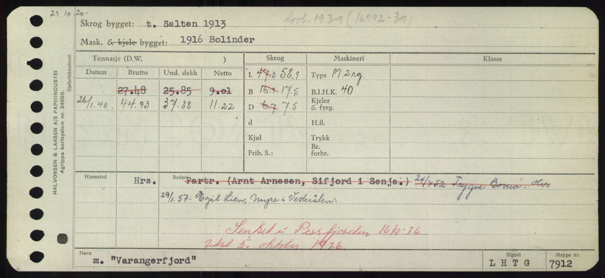 Sjøfartsdirektoratet med forløpere, Skipsmålingen, AV/RA-S-1627/H/Hd/L0040: Fartøy, U-Ve, p. 311