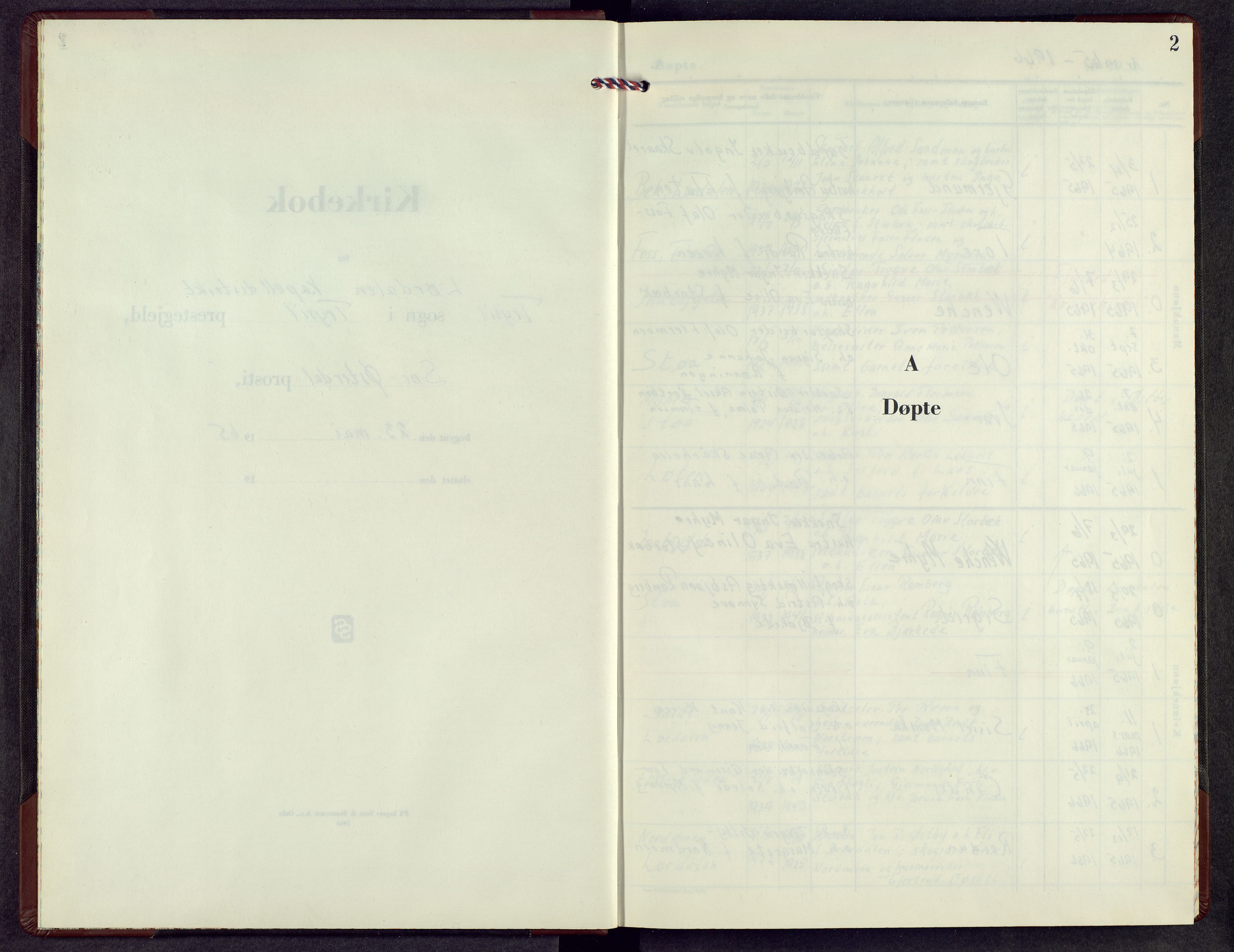 Trysil prestekontor, SAH/PREST-046/H/Ha/Hab/L0019: Parish register (copy) no. 19, 1965-1969, p. 2