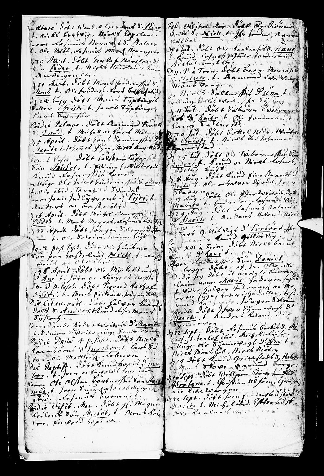 Lindås Sokneprestembete, SAB/A-76701/H/Haa: Parish register (official) no. A 1, 1699-1746, p. 3