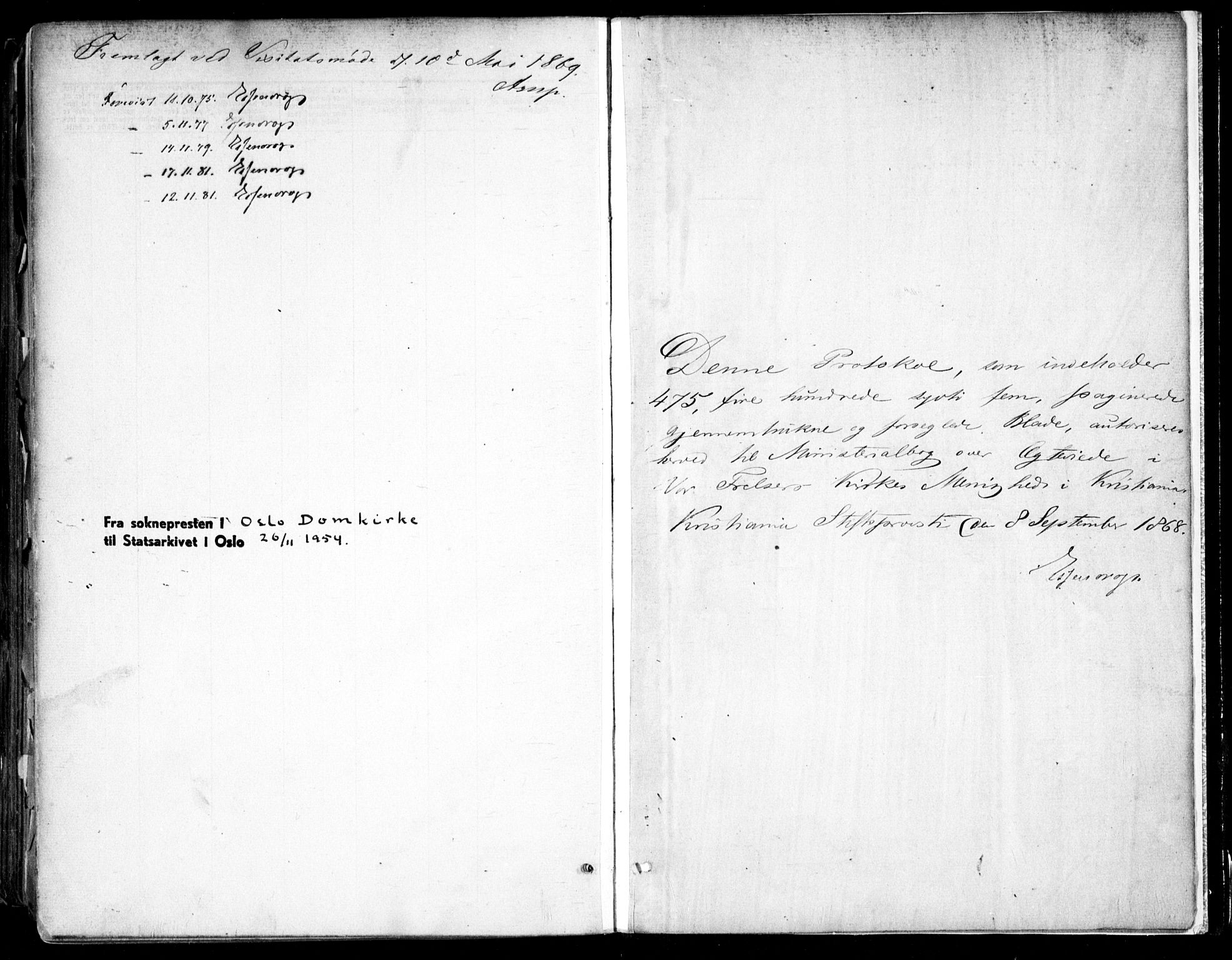 Oslo domkirke Kirkebøker, AV/SAO-A-10752/F/Fa/L0021: Parish register (official) no. 21, 1865-1884