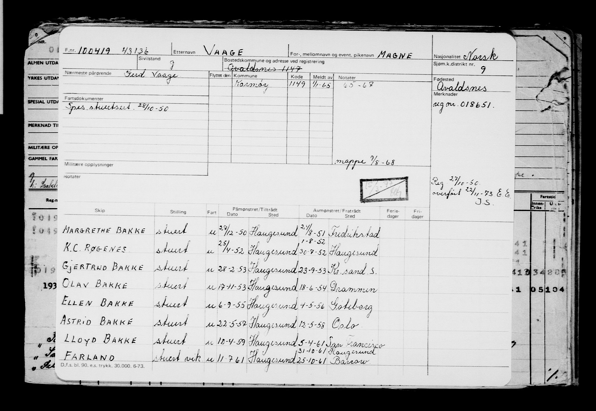 Direktoratet for sjømenn, AV/RA-S-3545/G/Gb/L0167: Hovedkort, 1919, p. 715