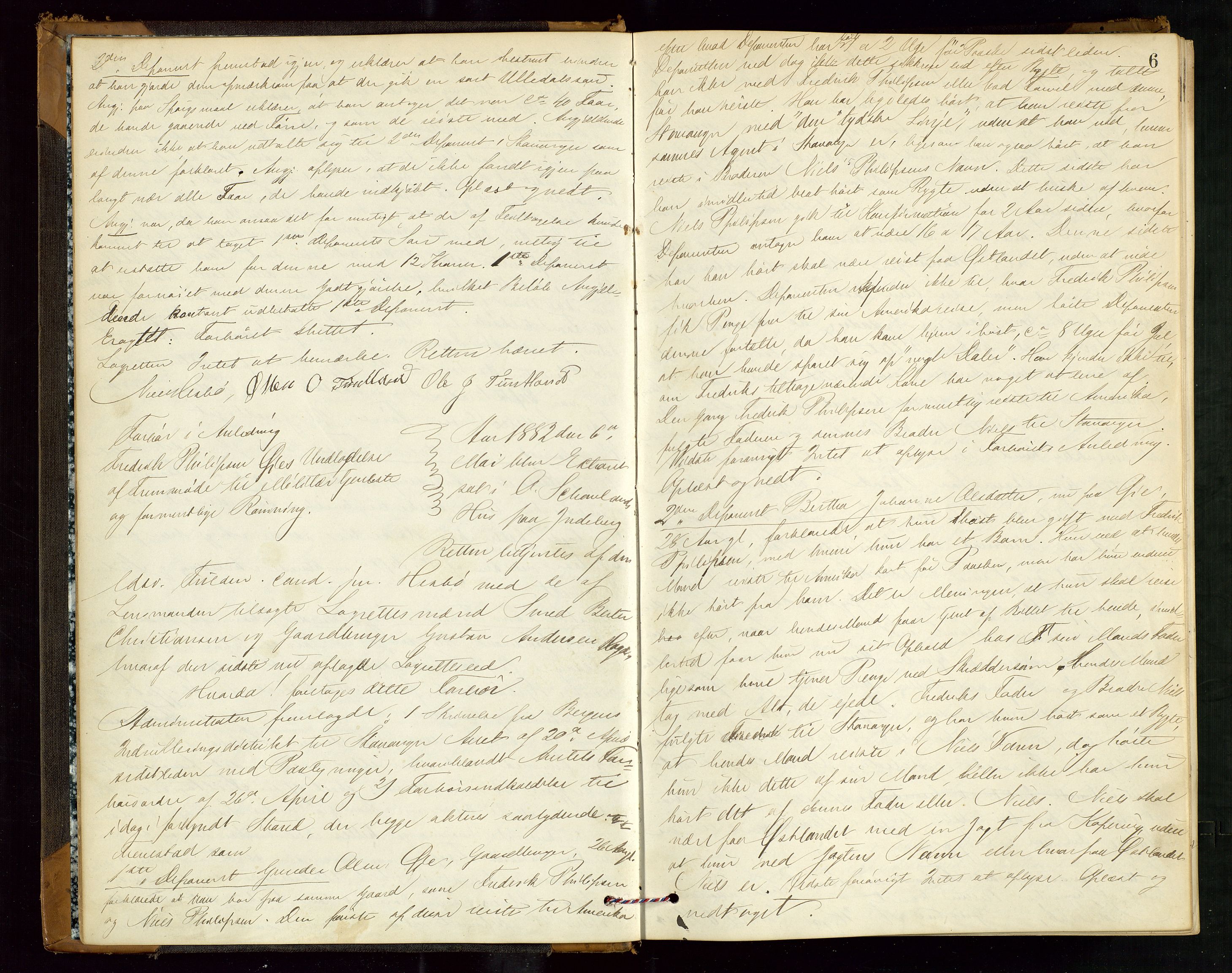 Ryfylke tingrett, AV/SAST-A-100055/001/I/IC/L0013: Ekstrarettsprotokoll, 1882-1887, p. 5b-6a