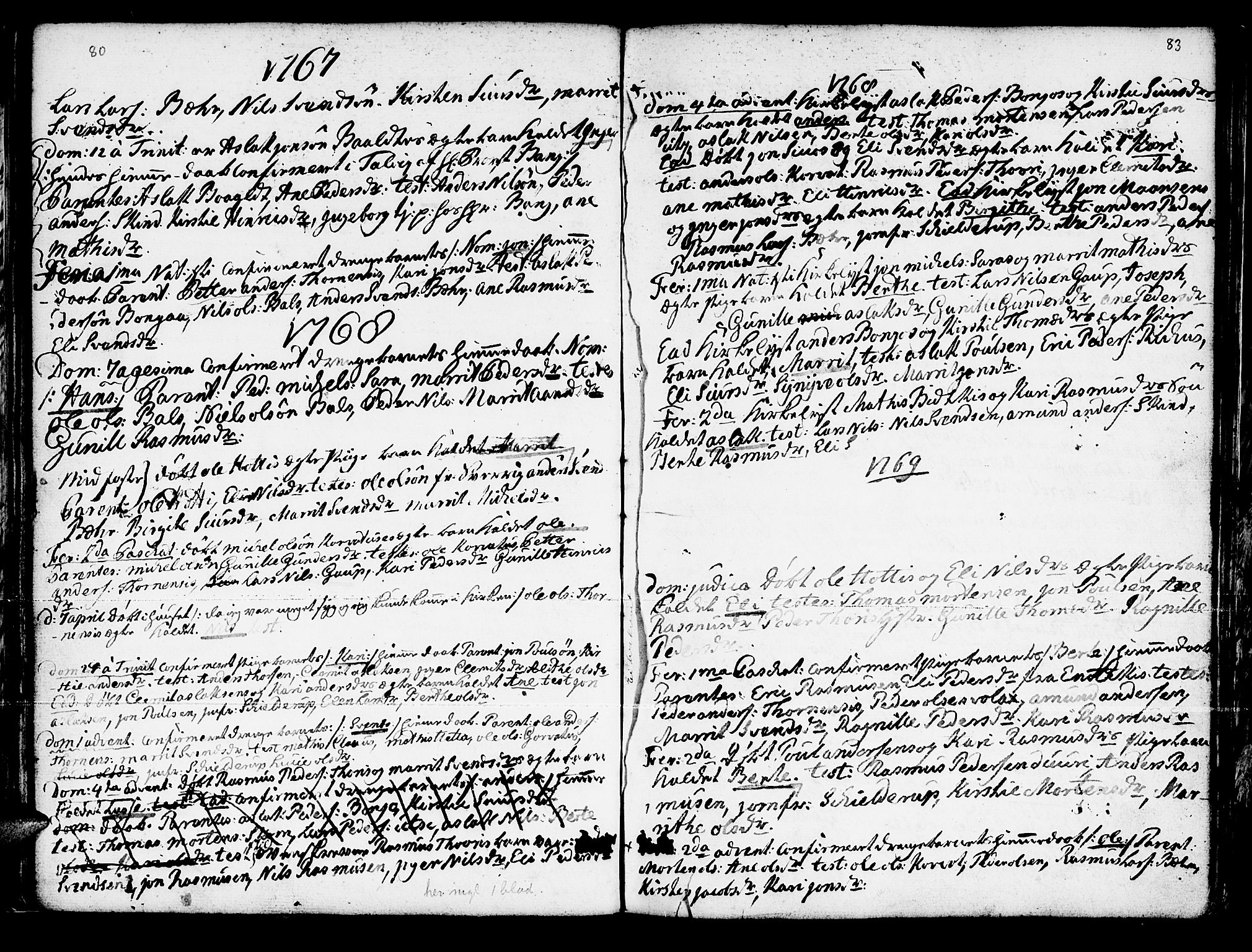 Kautokeino sokneprestembete, SATØ/S-1340/H/Ha/L0001.kirke: Parish register (official) no. 1, 1723-1776, p. 80-83