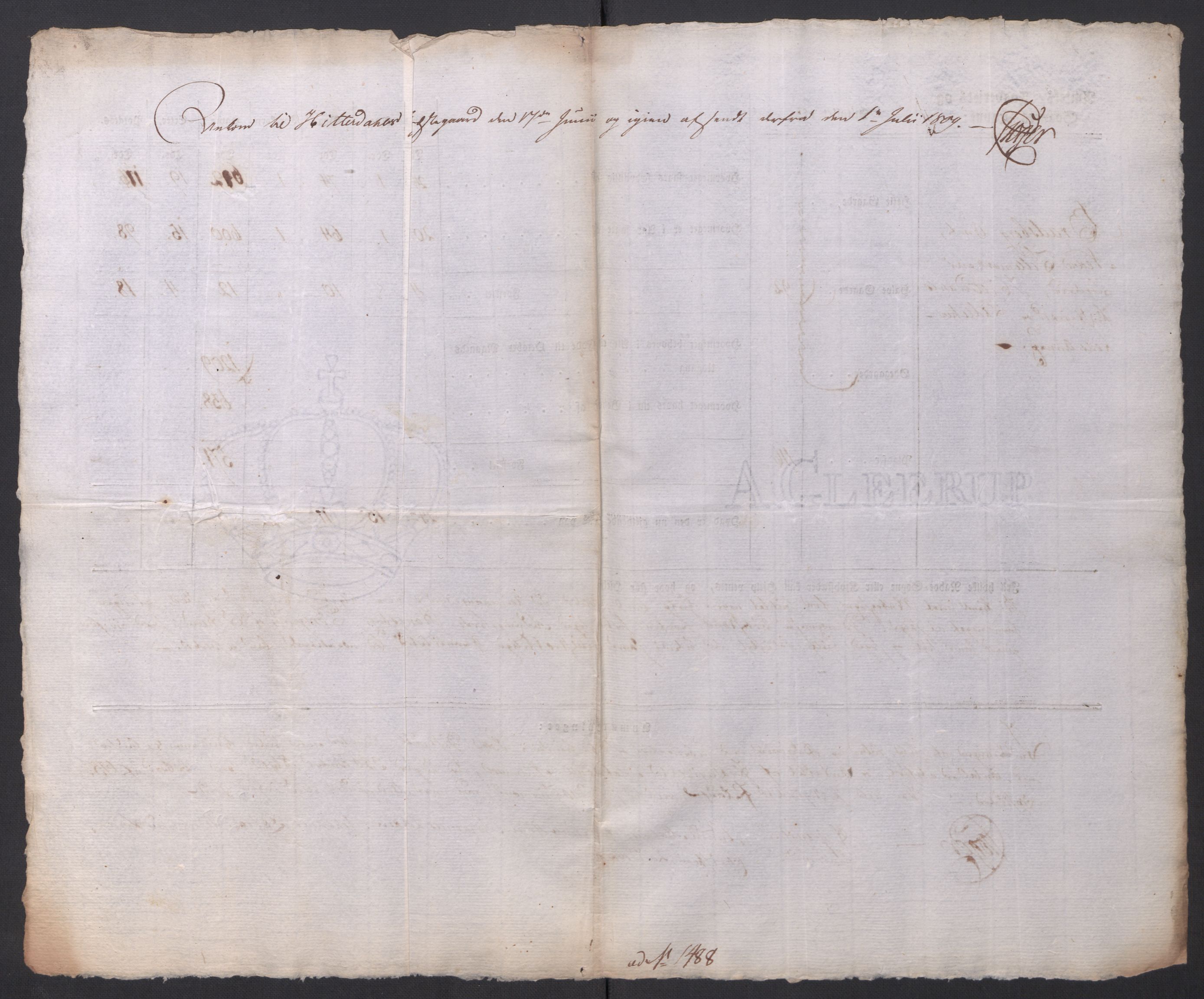 Regjeringskommisjonen 1807-1810, 1. kontor/byrå, AV/RA-EA-2871/Dd/L0014: Kornavl: De utfyldte skjemaer fra sognekommisjonene i Kristiania og Kristiansand stift, 1809, p. 283