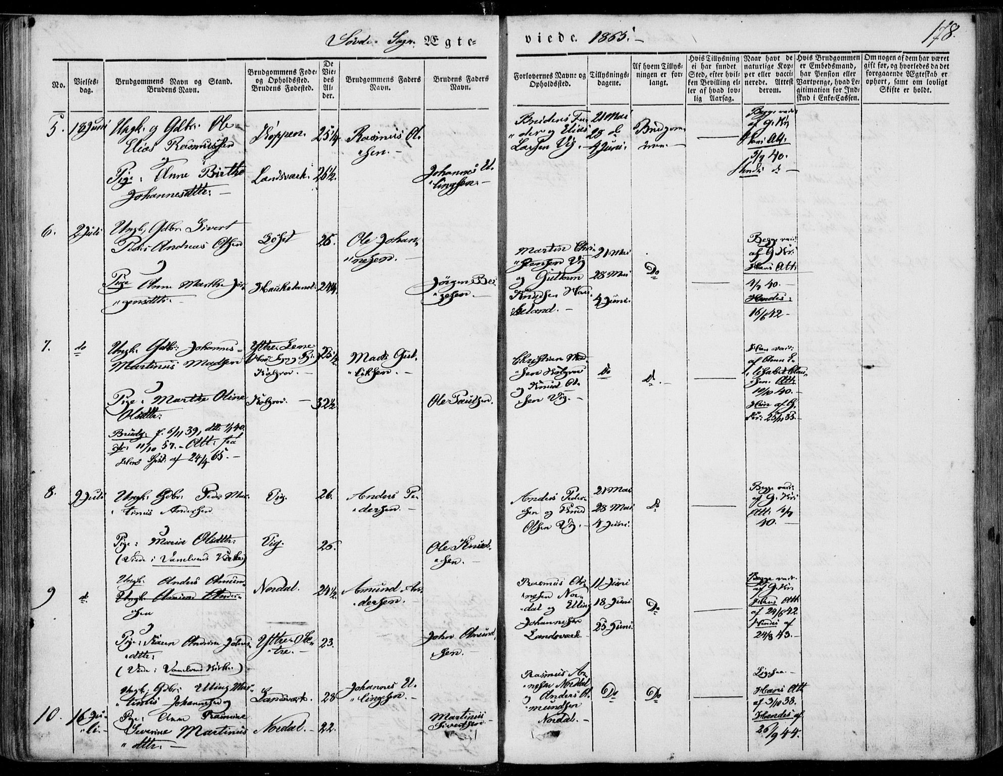 Ministerialprotokoller, klokkerbøker og fødselsregistre - Møre og Romsdal, AV/SAT-A-1454/502/L0023: Parish register (official) no. 502A01, 1844-1873, p. 178