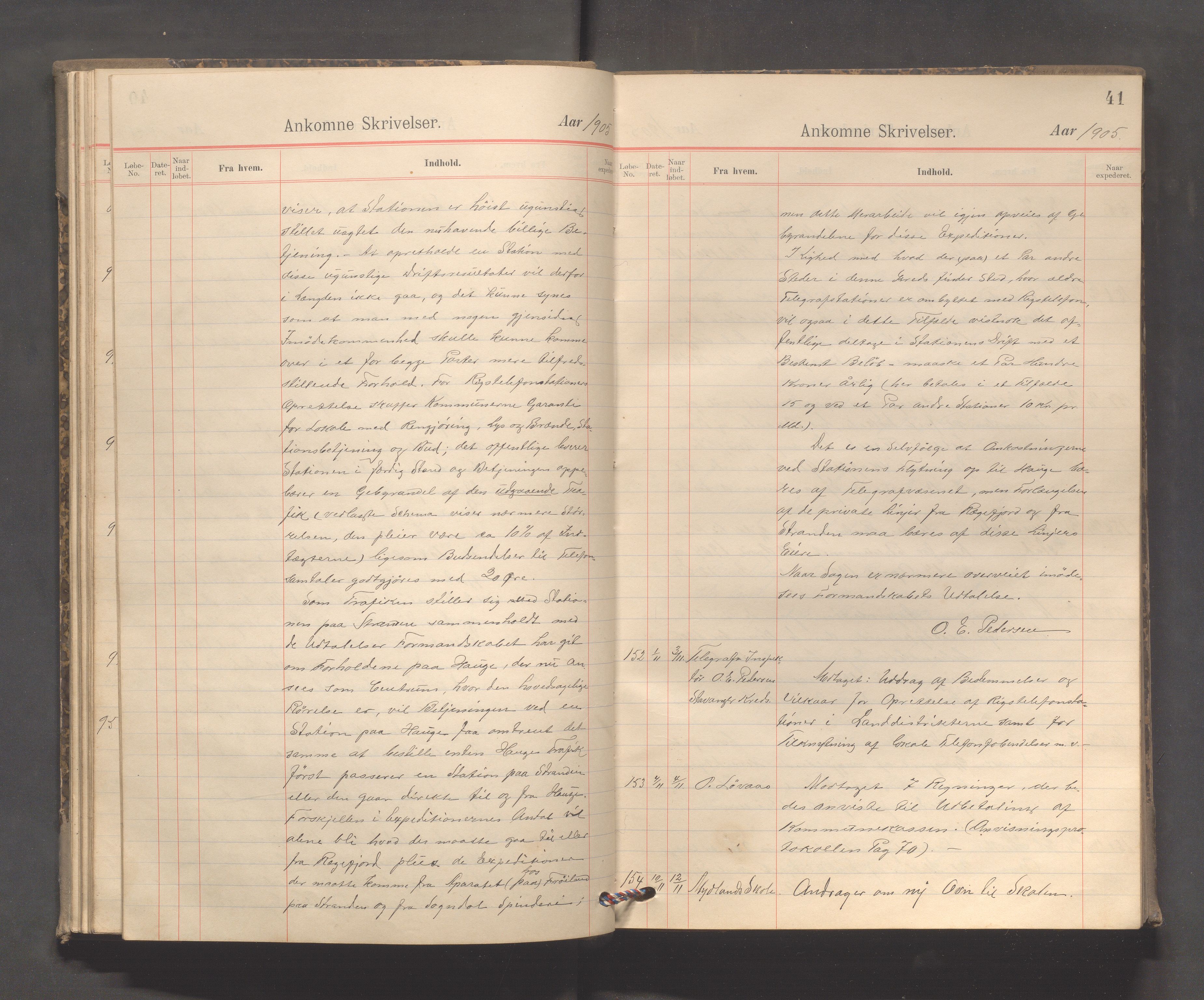 Sokndal kommune - Formannskapet/Sentraladministrasjonen, IKAR/K-101099/C/Ca/L0003: Journal, 1904-1912, p. 41