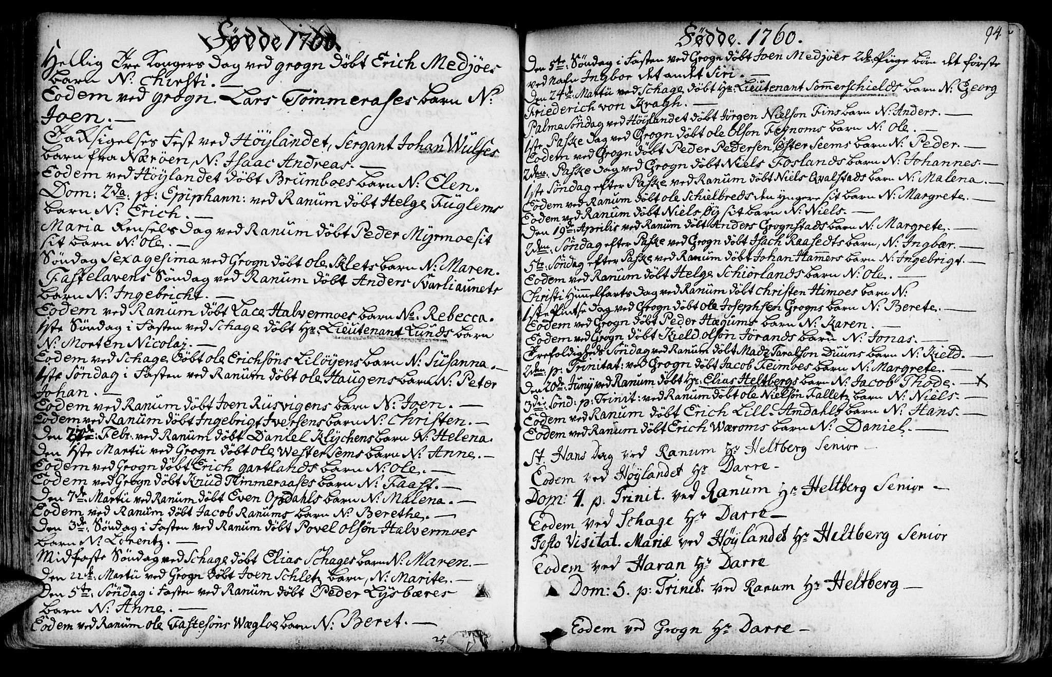 Ministerialprotokoller, klokkerbøker og fødselsregistre - Nord-Trøndelag, SAT/A-1458/764/L0542: Parish register (official) no. 764A02, 1748-1779, p. 94