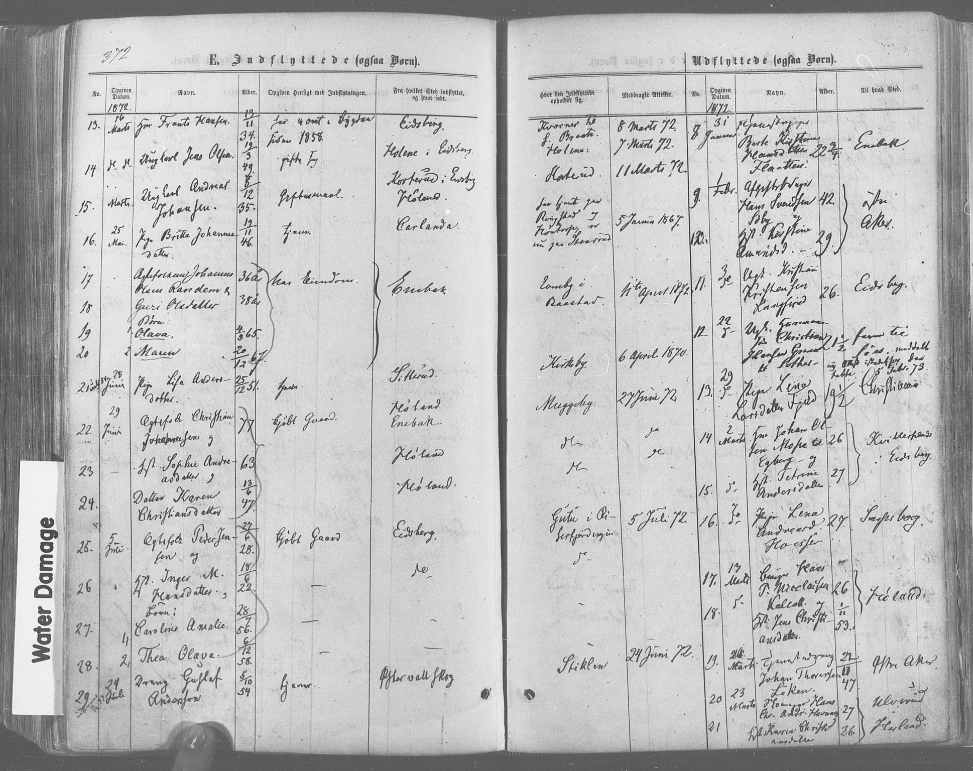 Trøgstad prestekontor Kirkebøker, AV/SAO-A-10925/F/Fa/L0009: Parish register (official) no. I 9, 1865-1877, p. 372