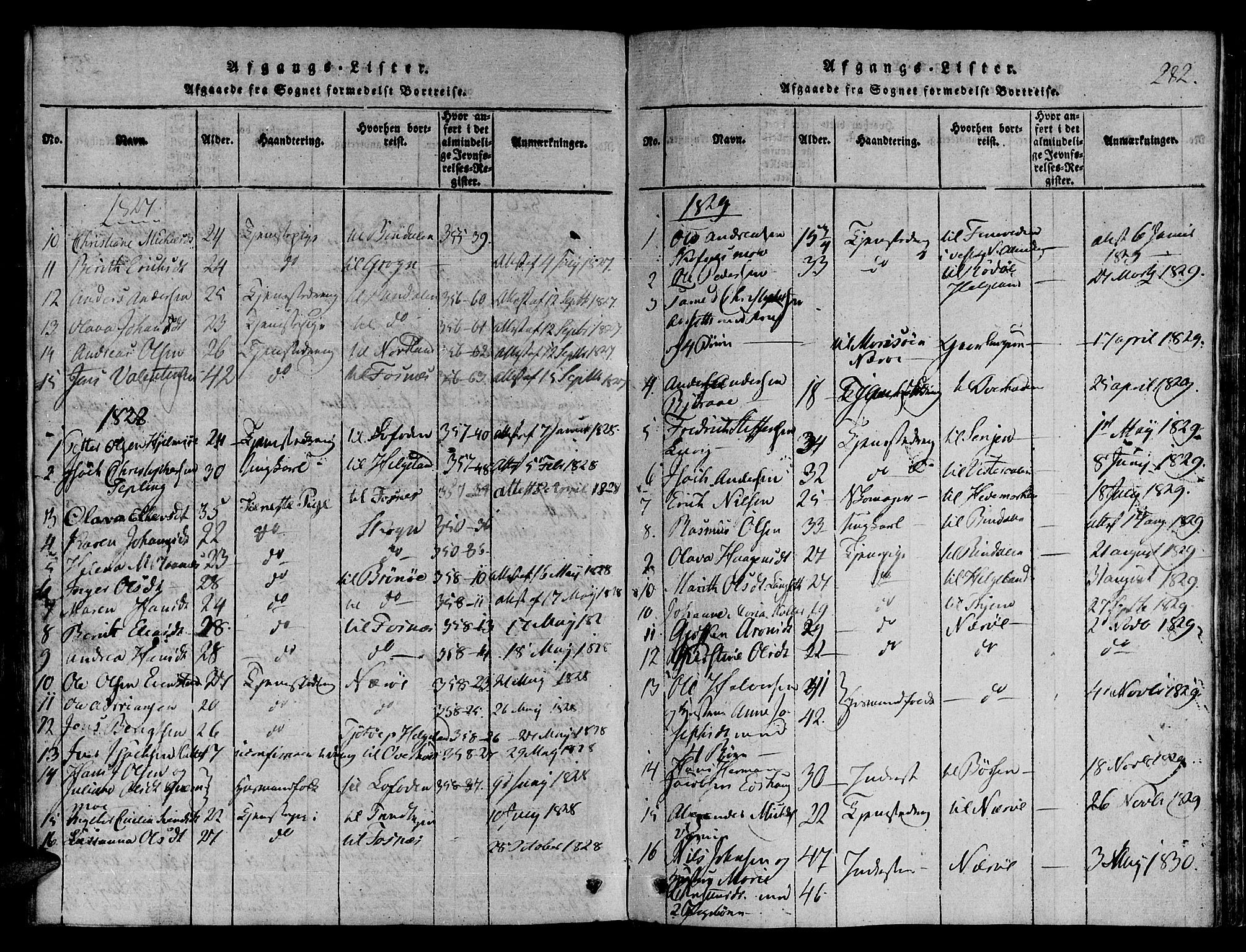 Ministerialprotokoller, klokkerbøker og fødselsregistre - Nord-Trøndelag, SAT/A-1458/780/L0636: Parish register (official) no. 780A03 /1, 1815-1830, p. 282