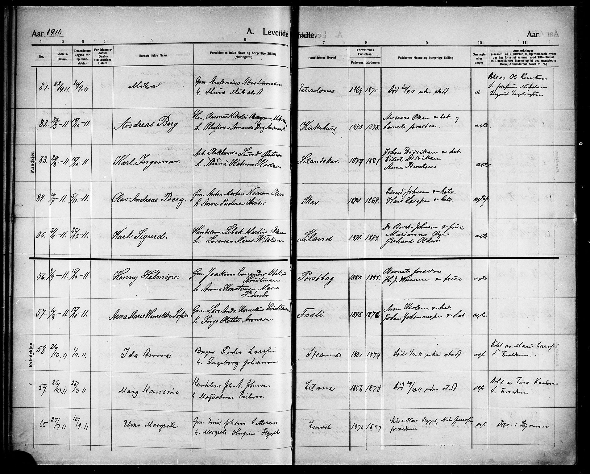 Ministerialprotokoller, klokkerbøker og fødselsregistre - Nordland, AV/SAT-A-1459/863/L0916: Parish register (copy) no. 863C06, 1907-1921