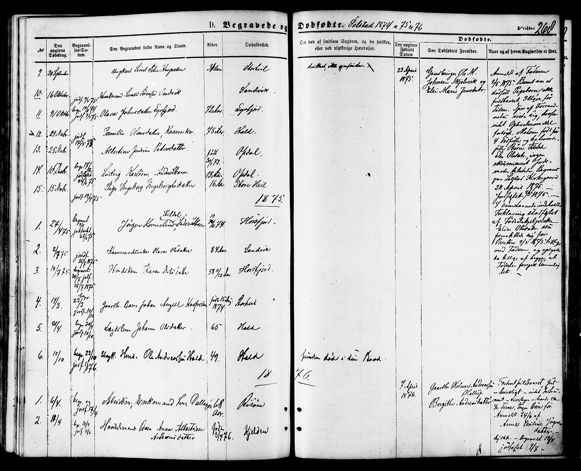 Ministerialprotokoller, klokkerbøker og fødselsregistre - Nordland, AV/SAT-A-1459/810/L0149: Parish register (official) no. 810A09 /2, 1874-1884, p. 268