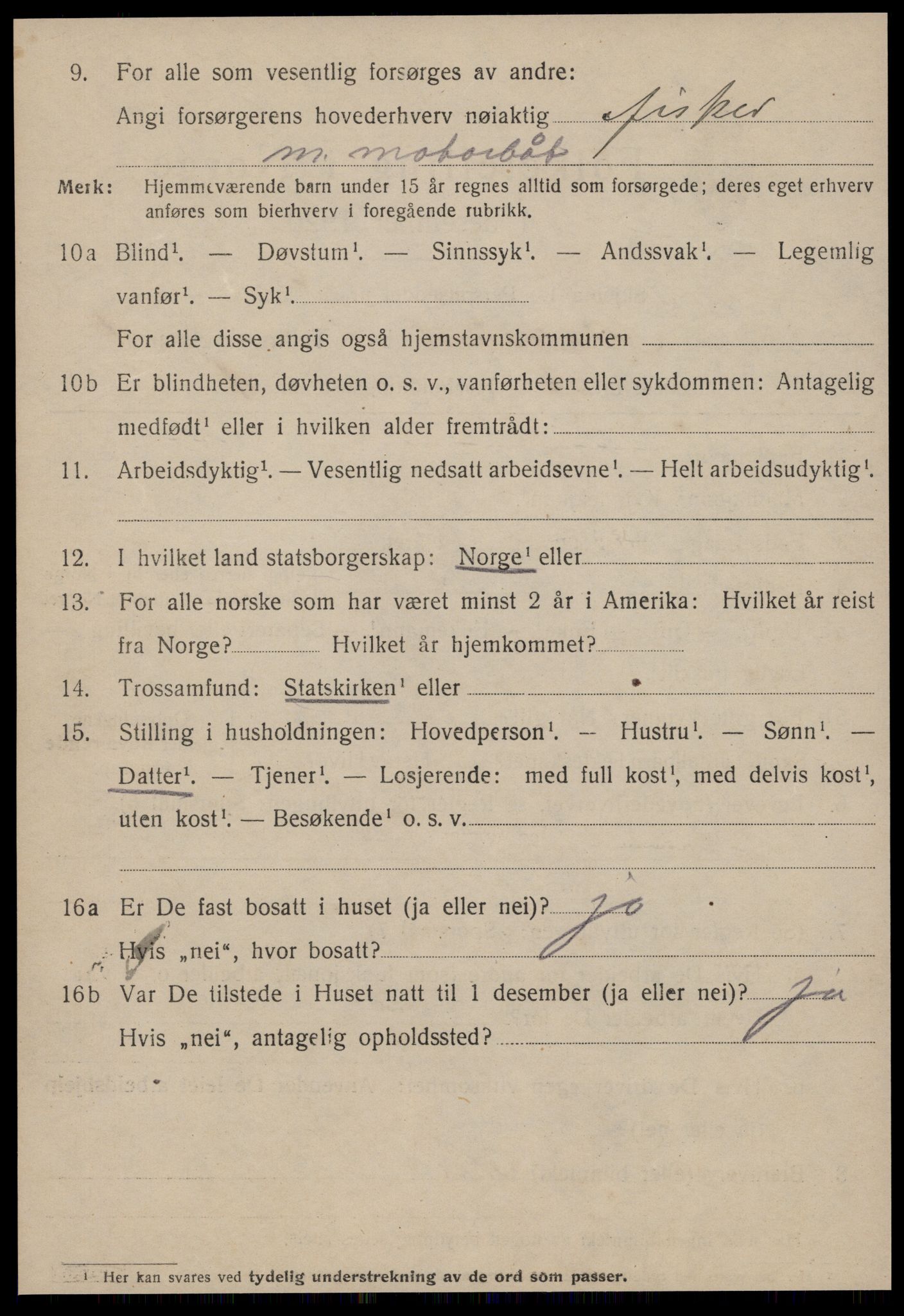 SAT, 1920 census for Ålesund, 1920, p. 10863