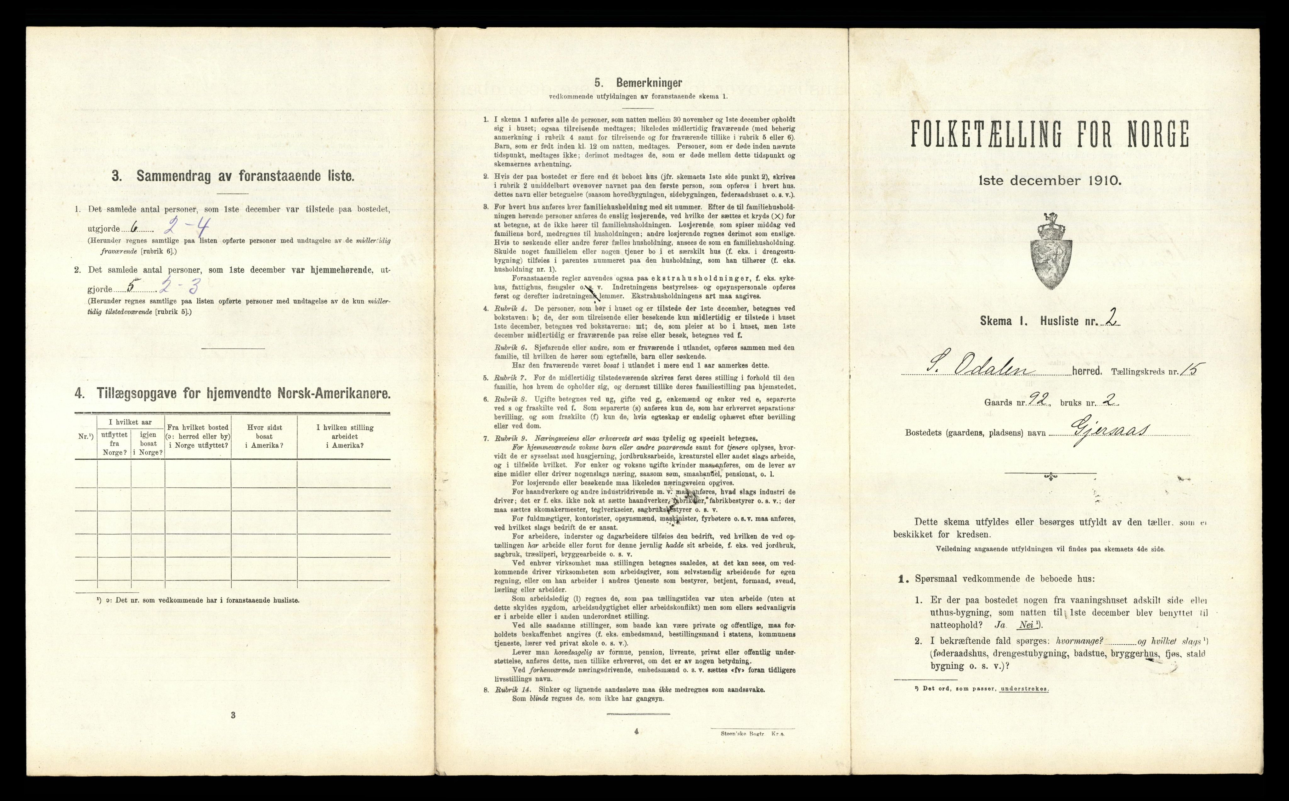 RA, 1910 census for Sør-Odal, 1910, p. 2502