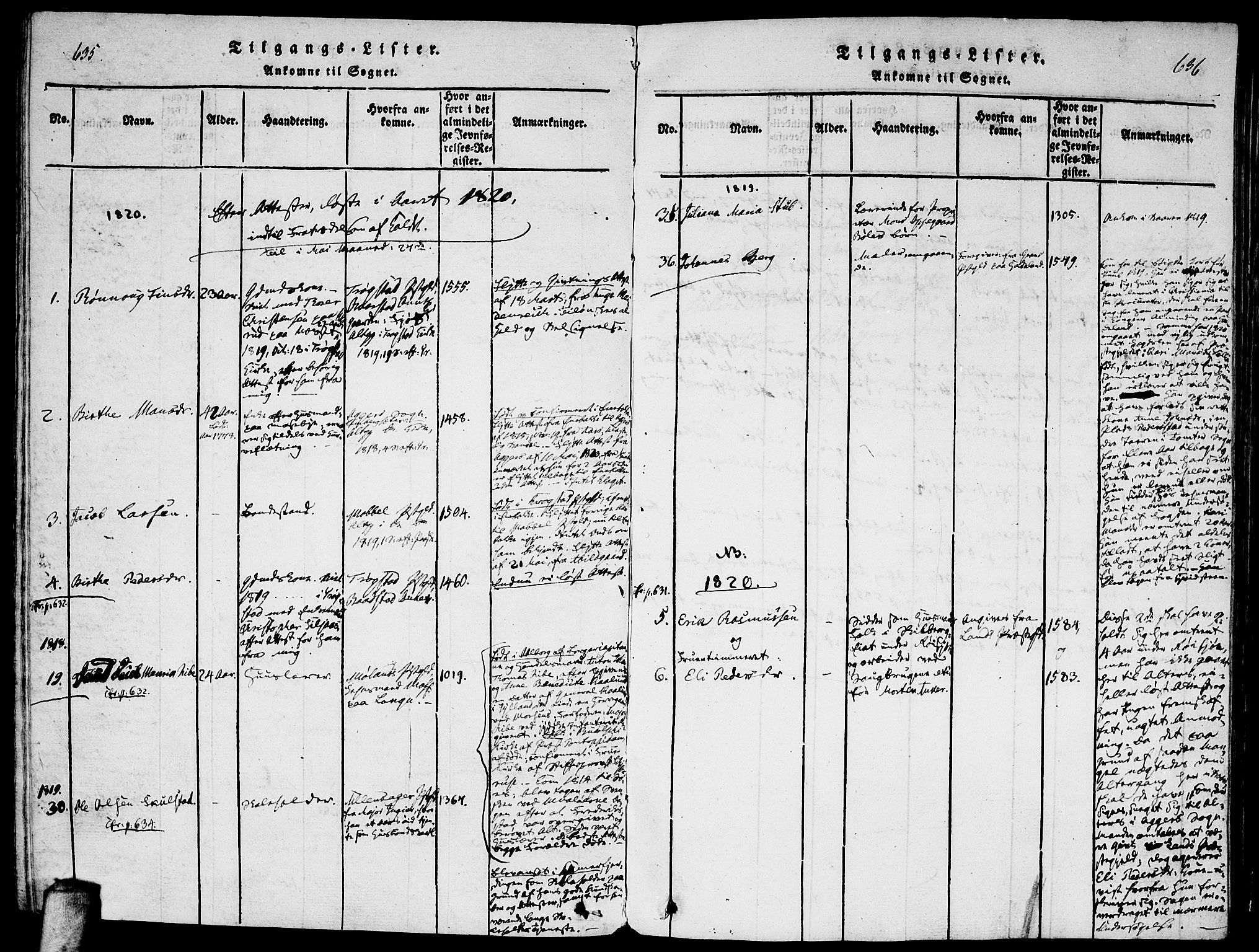 Enebakk prestekontor Kirkebøker, SAO/A-10171c/F/Fa/L0005: Parish register (official) no. I 5, 1790-1825, p. 635-636
