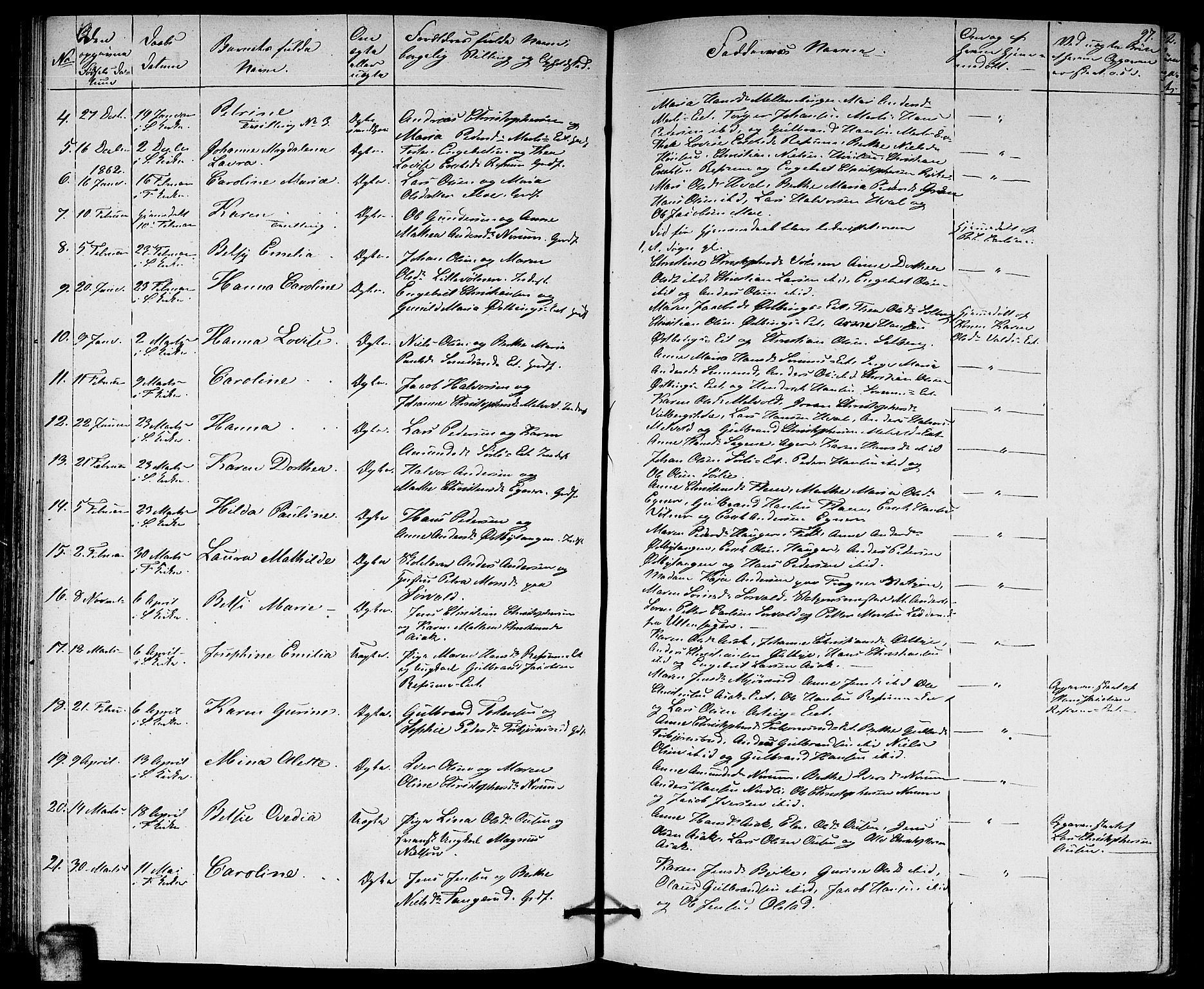Sørum prestekontor Kirkebøker, SAO/A-10303/G/Ga/L0003: Parish register (copy) no. I 3, 1846-1863, p. 97