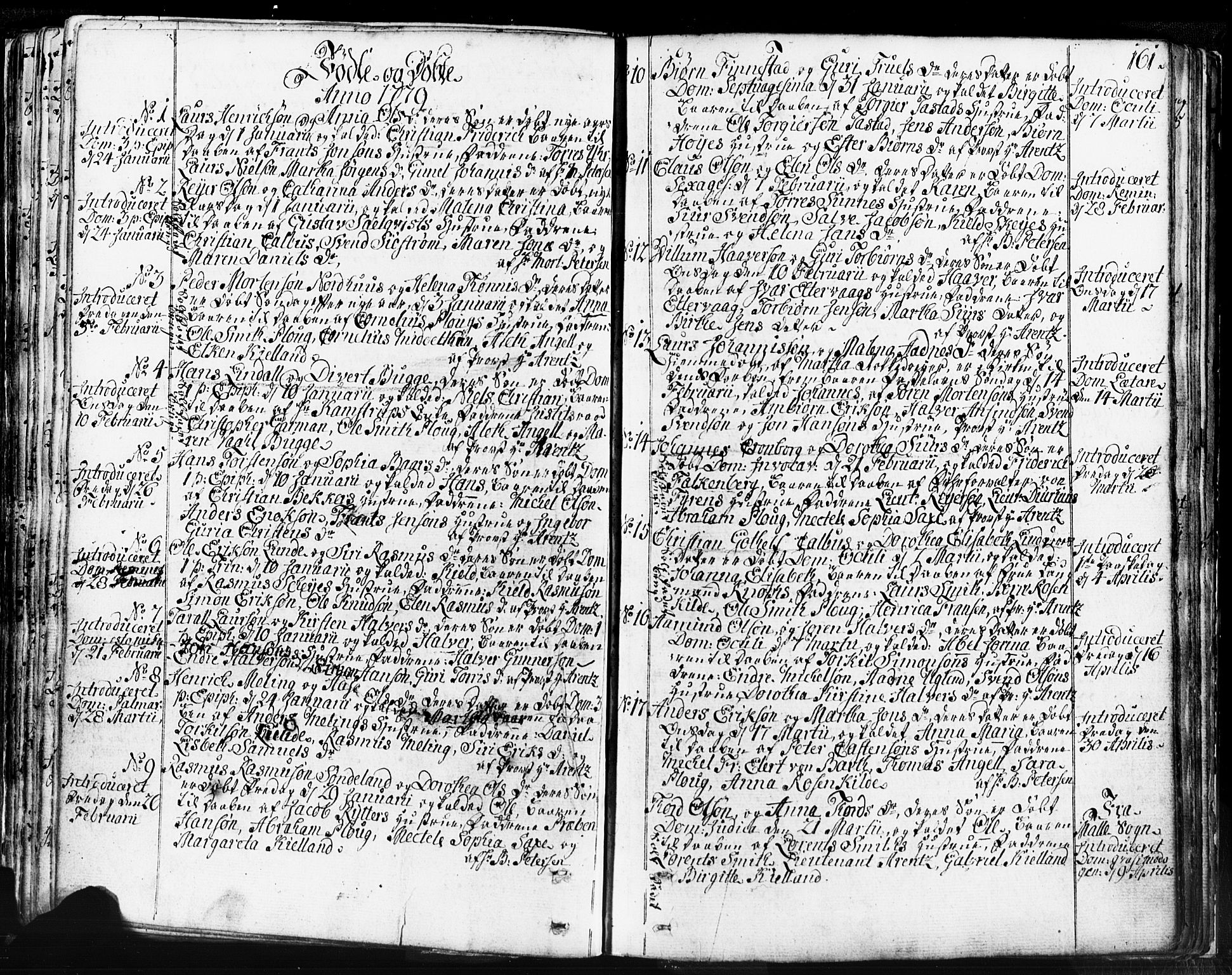 Domkirken sokneprestkontor, SAST/A-101812/001/30/30BB/L0004: Parish register (copy) no. B 4, 1752-1790, p. 161