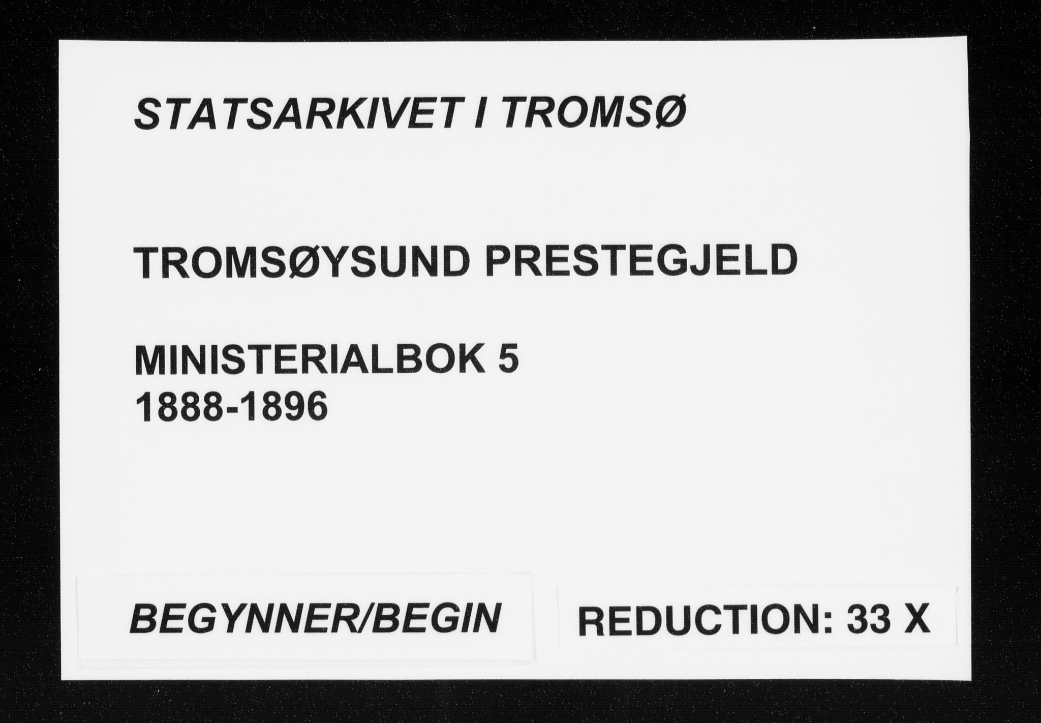 Tromsøysund sokneprestkontor, SATØ/S-1304/G/Ga/L0005kirke: Parish register (official) no. 5, 1888-1896