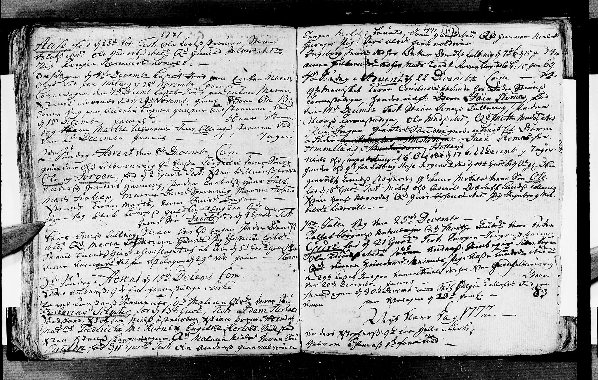 Øyestad sokneprestkontor, AV/SAK-1111-0049/F/Fa/L0006: Parish register (official) no. A 6, 1758-1776, p. 142