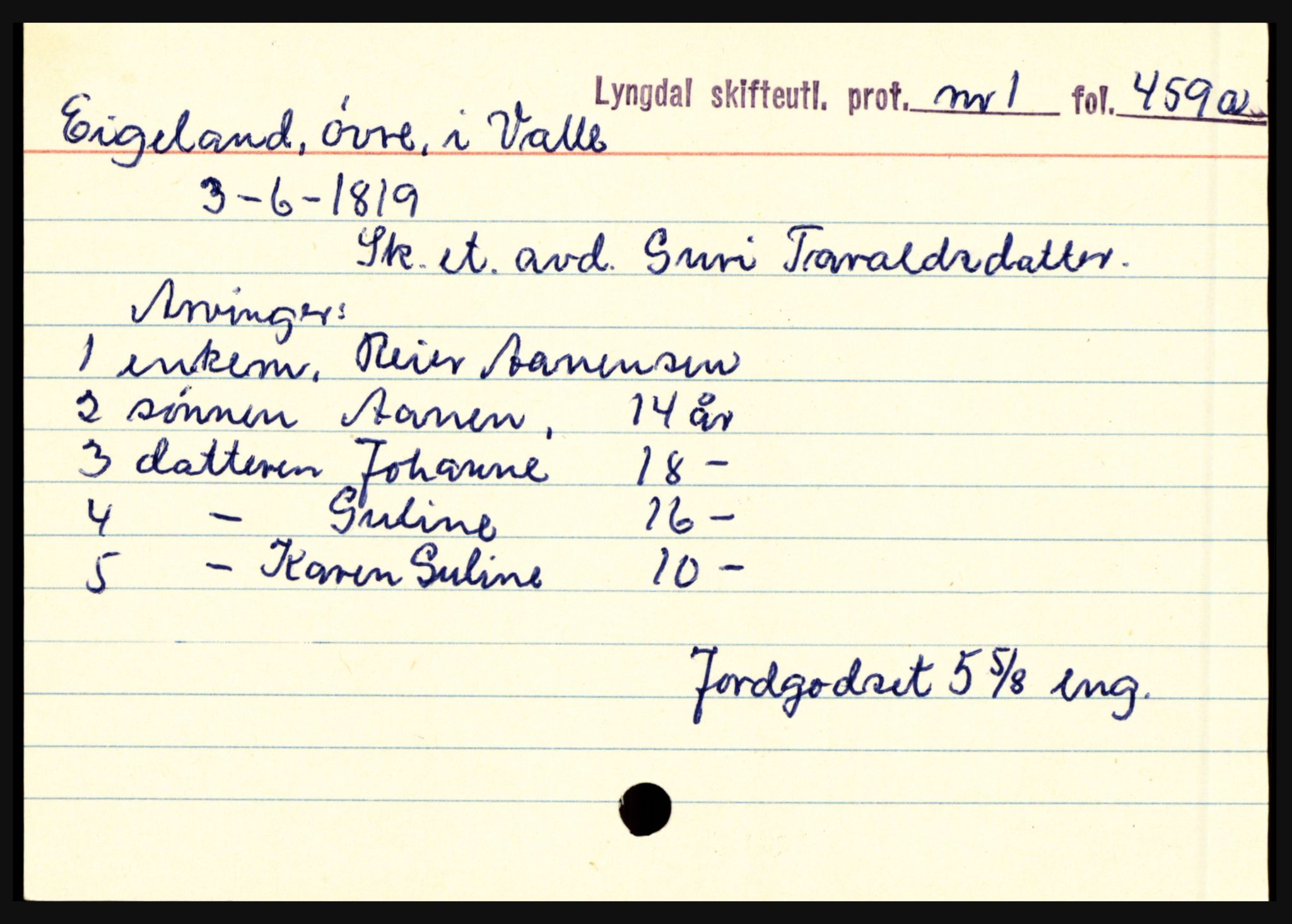 Lyngdal sorenskriveri, SAK/1221-0004/H, p. 1971