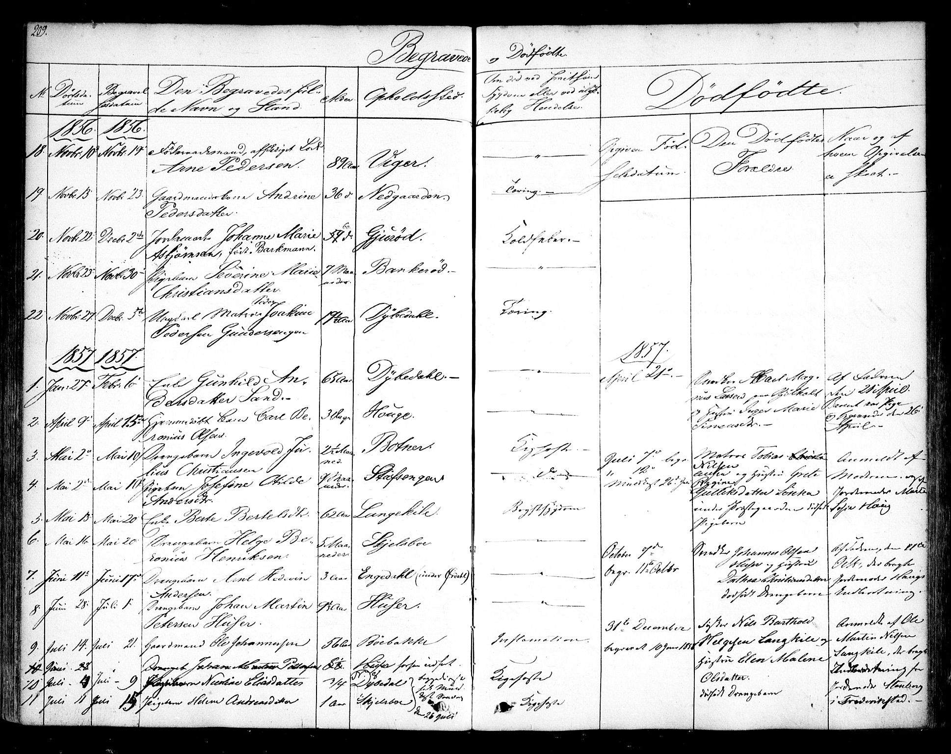 Hvaler prestekontor Kirkebøker, AV/SAO-A-2001/F/Fa/L0006: Parish register (official) no. I 6, 1846-1863, p. 209