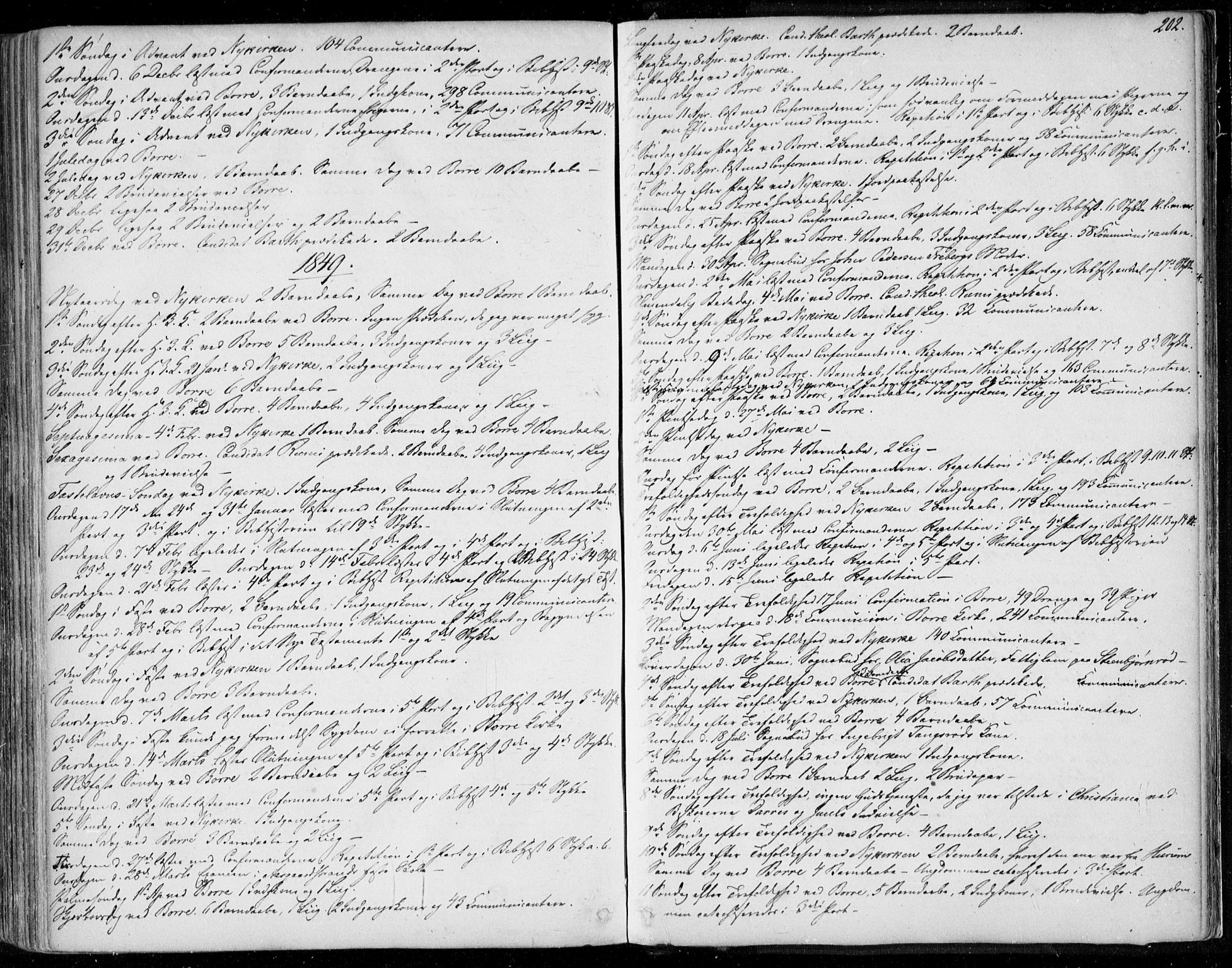 Borre kirkebøker, AV/SAKO-A-338/F/Fa/L0005: Parish register (official) no. I 5, 1845-1851, p. 202