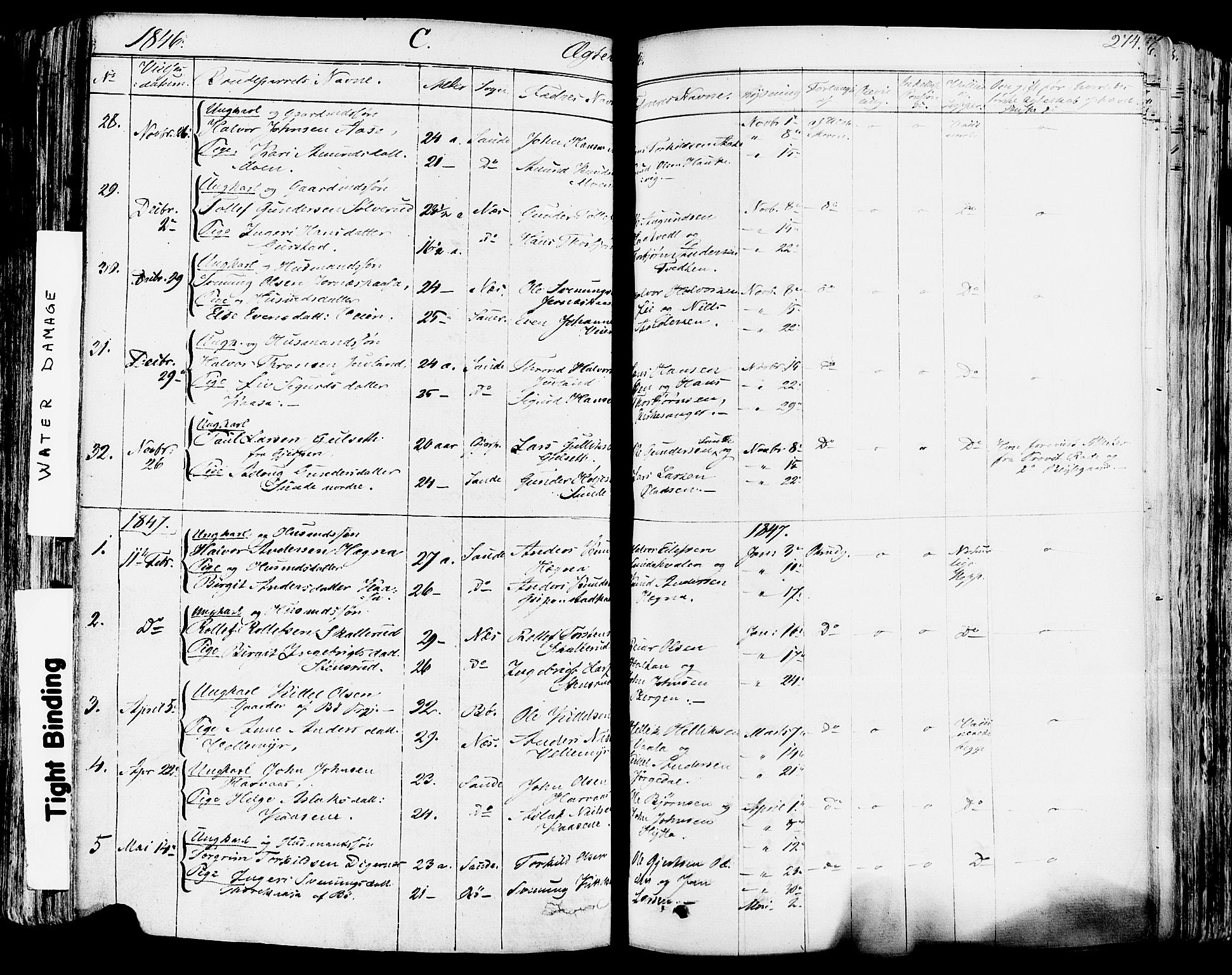 Sauherad kirkebøker, AV/SAKO-A-298/F/Fa/L0006: Parish register (official) no. I 6, 1827-1850, p. 274