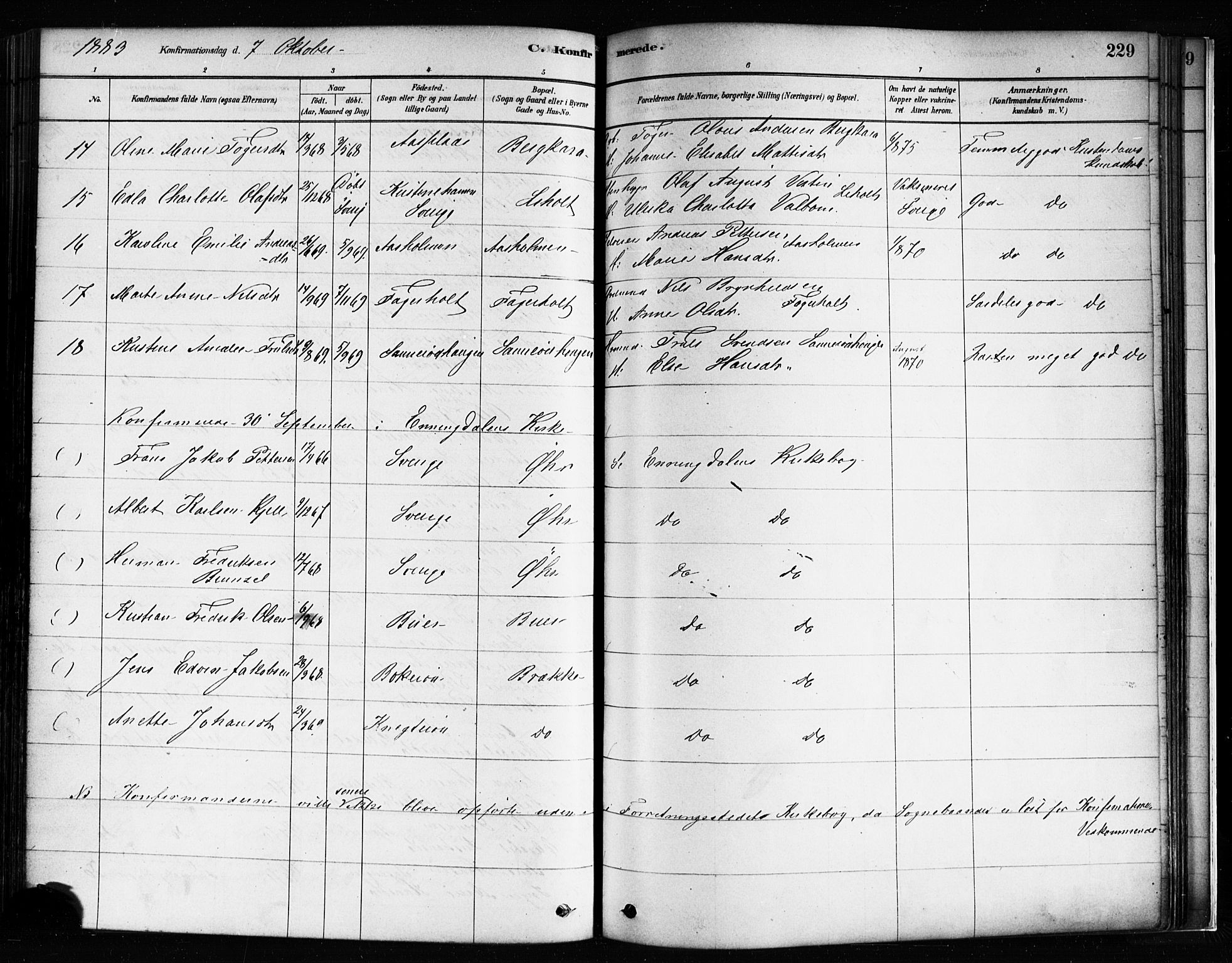 Idd prestekontor Kirkebøker, AV/SAO-A-10911/F/Fc/L0006a: Parish register (official) no. III 6A, 1878-1903, p. 229