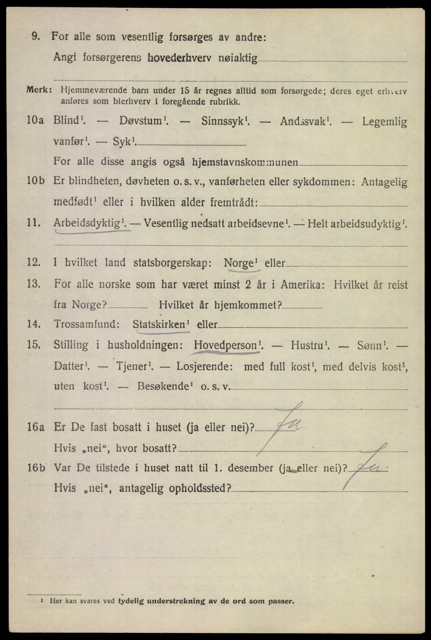 SAKO, 1920 census for Borre, 1920, p. 6923