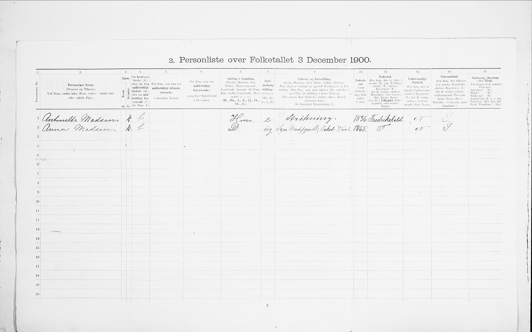 SAO, 1900 census for Kristiania, 1900, p. 100228