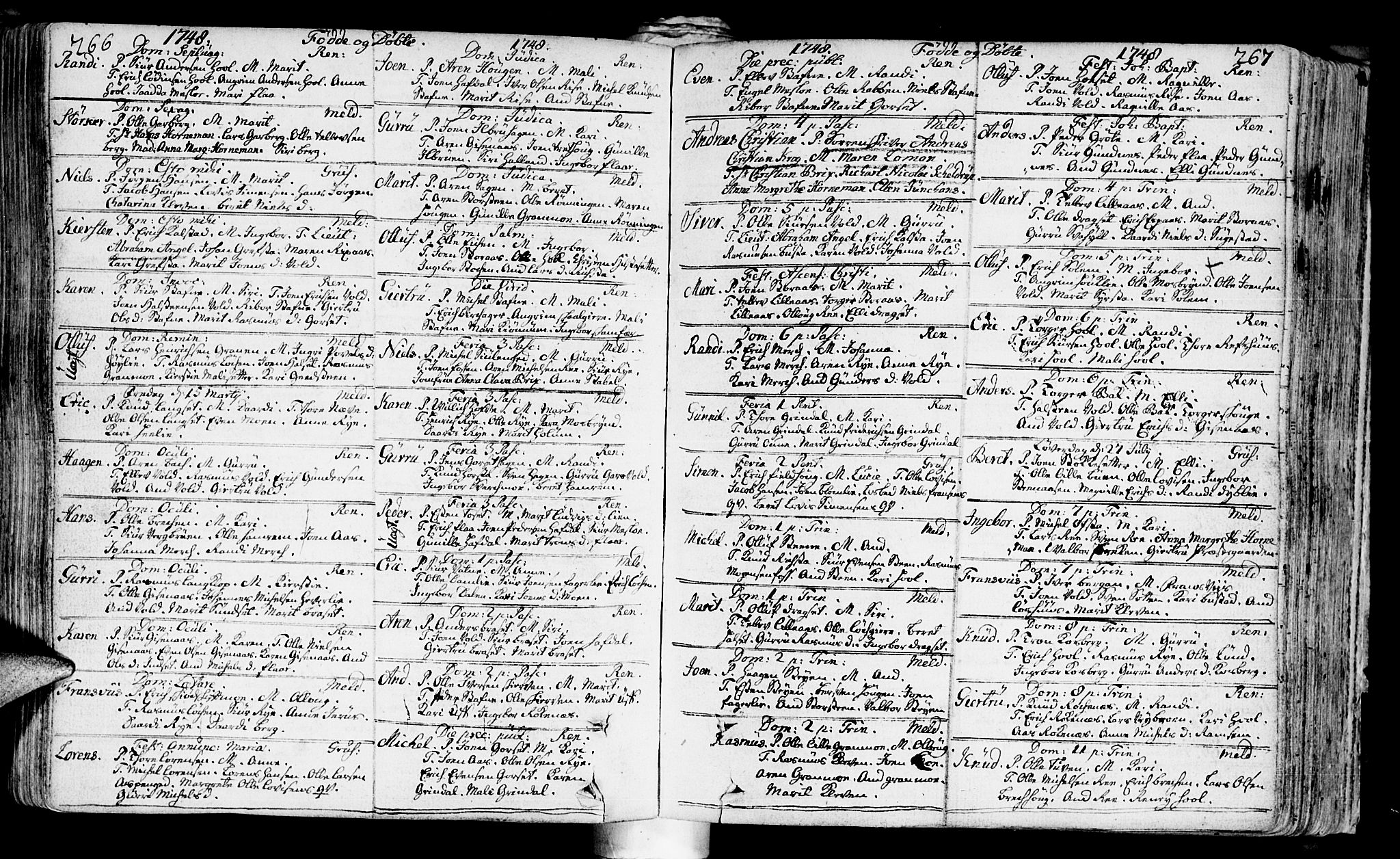 Ministerialprotokoller, klokkerbøker og fødselsregistre - Sør-Trøndelag, SAT/A-1456/672/L0850: Parish register (official) no. 672A03, 1725-1751, p. 266-267
