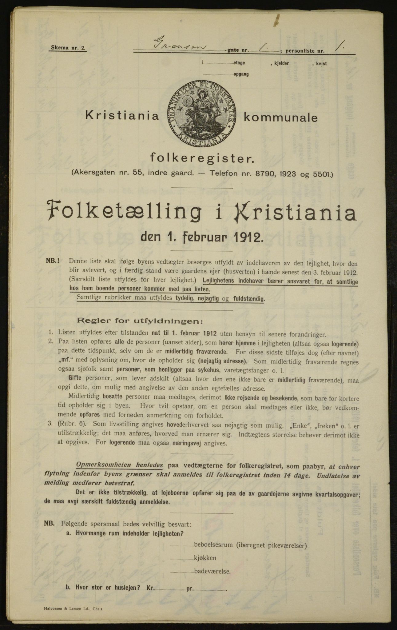 OBA, Municipal Census 1912 for Kristiania, 1912, p. 29513