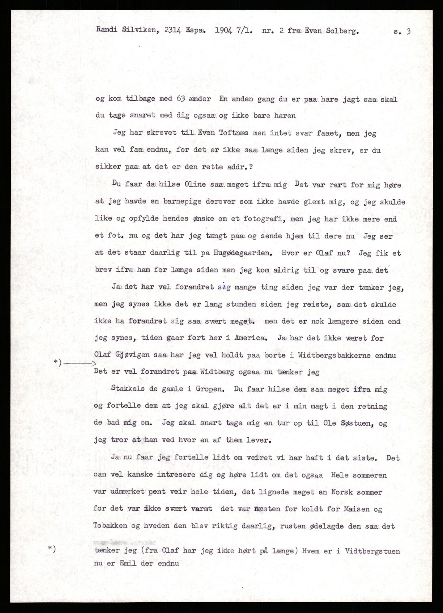 Samlinger til kildeutgivelse, Amerikabrevene, AV/RA-EA-4057/F/L0009: Innlån fra Hedmark: Statsarkivet i Hamar - Wærenskjold, 1838-1914, p. 183