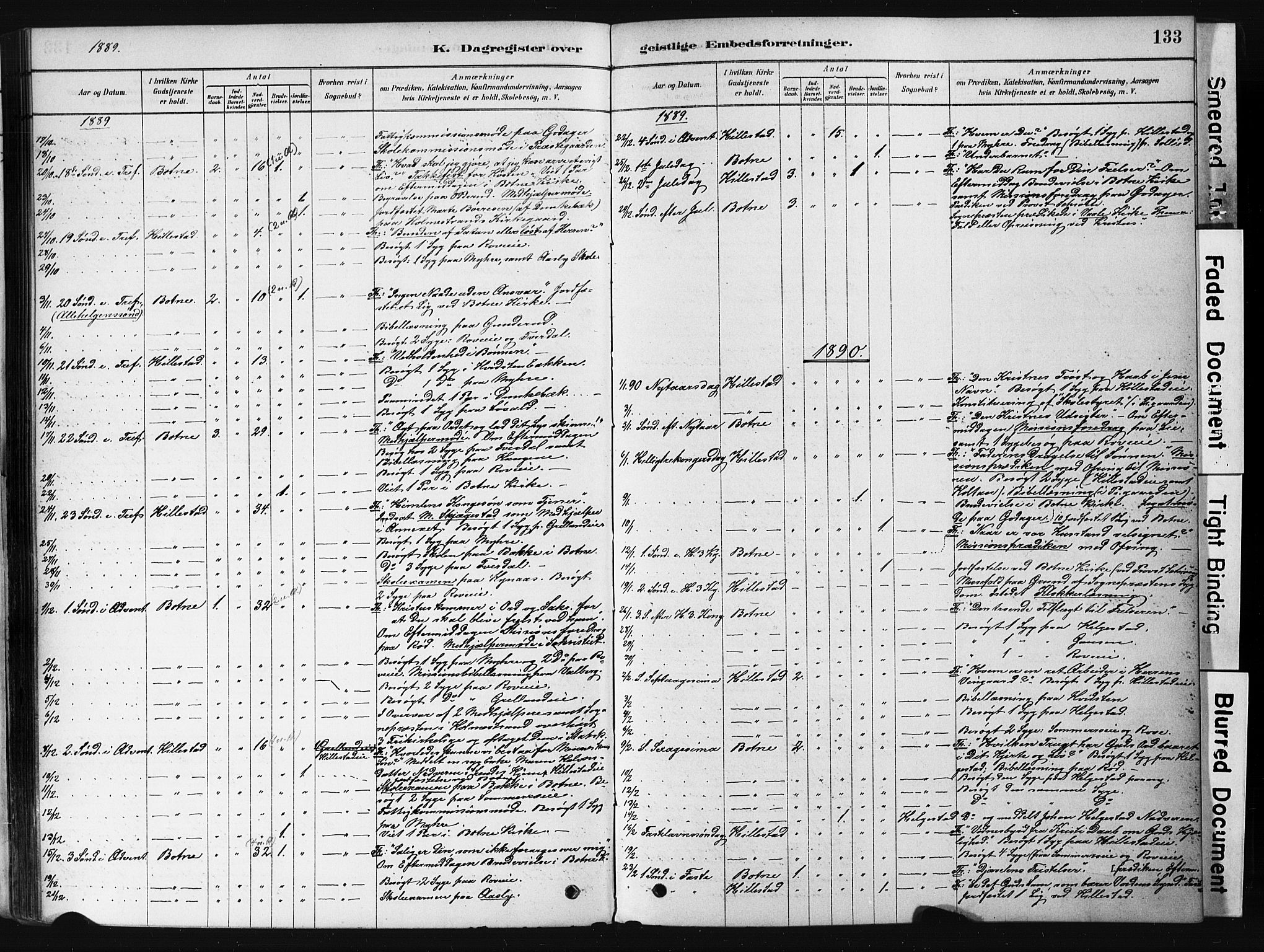 Botne kirkebøker, AV/SAKO-A-340/F/Fb/L0001: Parish register (official) no. II 1, 1878-1902, p. 133