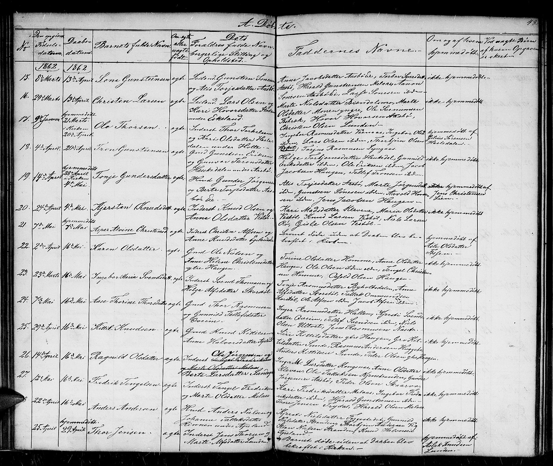 Gjerstad sokneprestkontor, AV/SAK-1111-0014/F/Fb/Fba/L0005: Parish register (copy) no. B 5, 1853-1867, p. 48