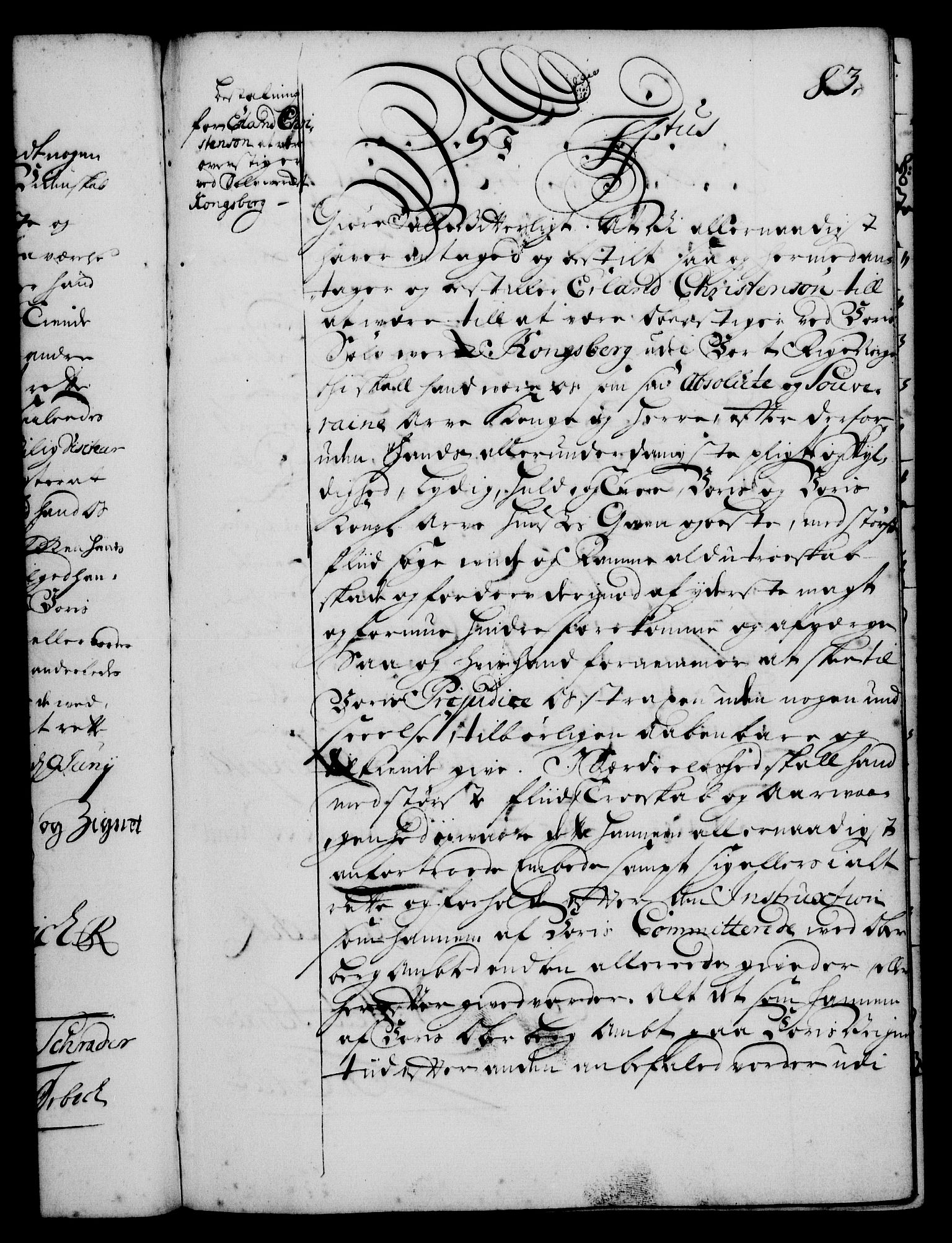 Rentekammeret, Kammerkanselliet, RA/EA-3111/G/Gg/Gge/L0001: Norsk bestallingsprotokoll med register (merket RK 53.25), 1720-1730, p. 83