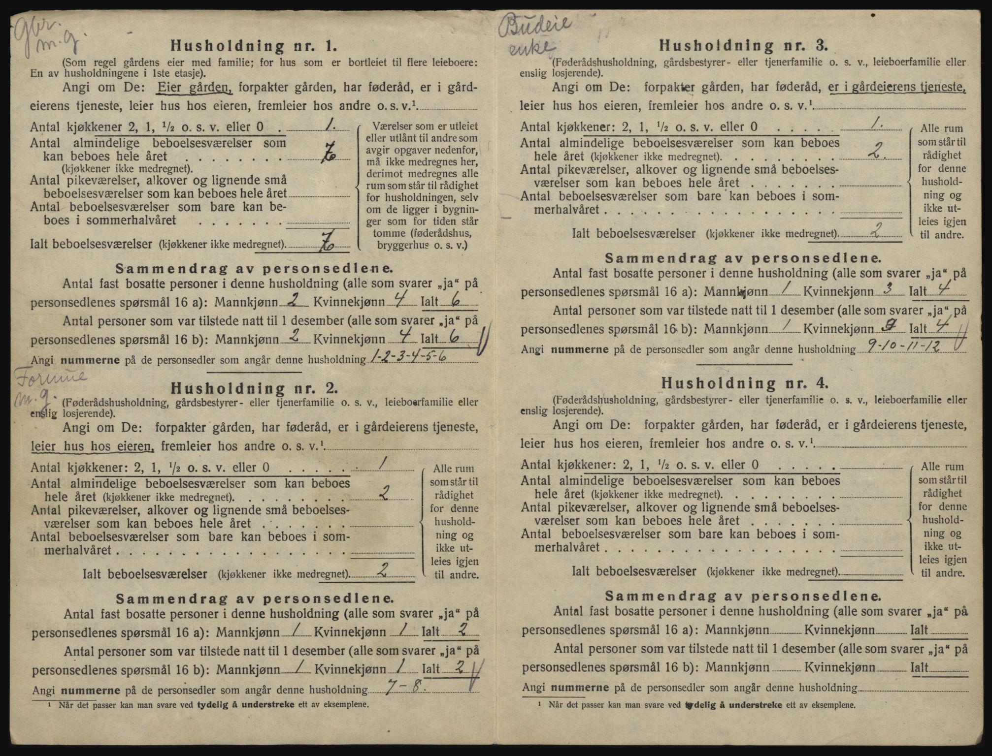 SAO, 1920 census for Degernes, 1920, p. 29