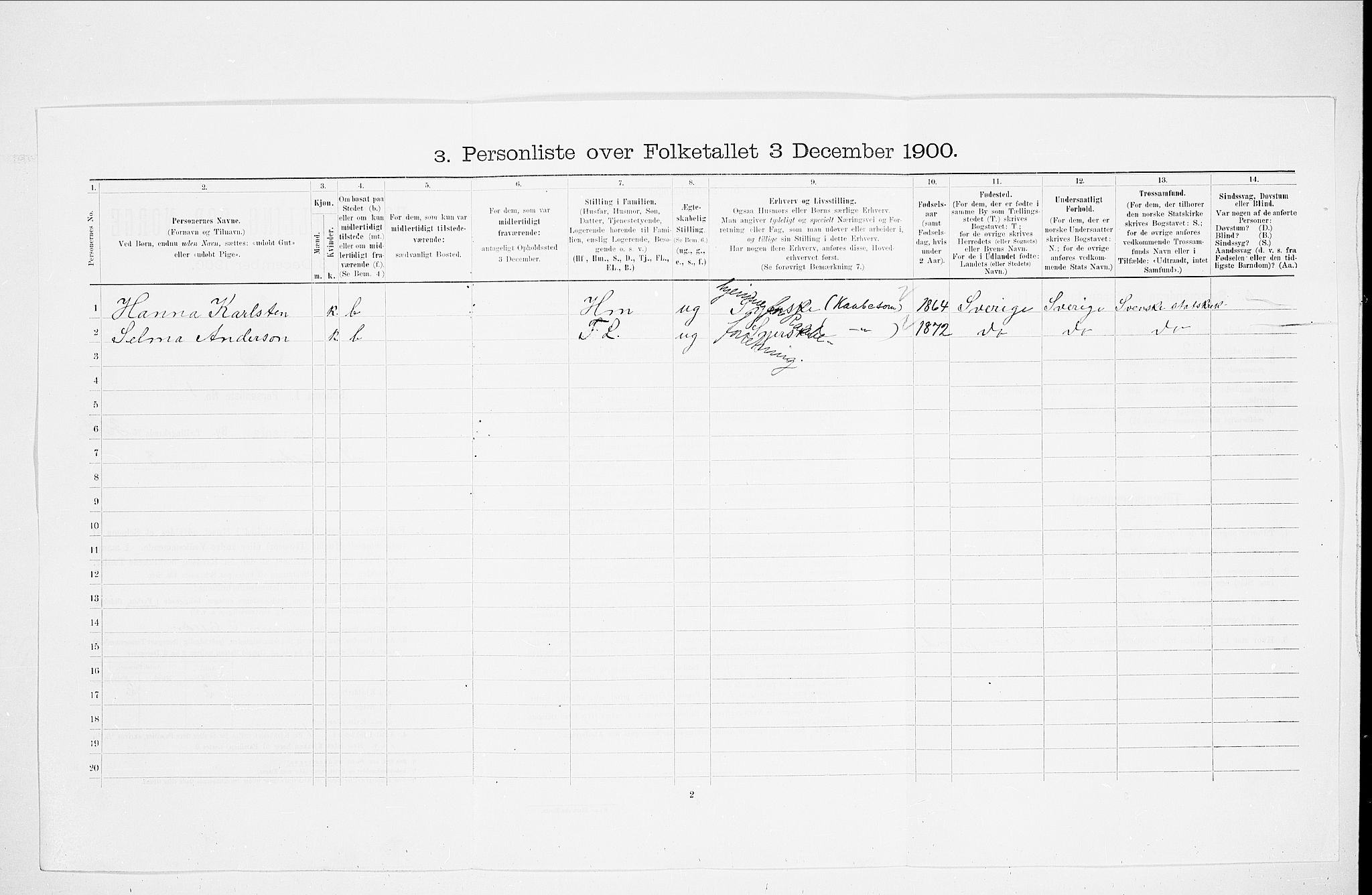 SAO, 1900 census for Kristiania, 1900, p. 40793