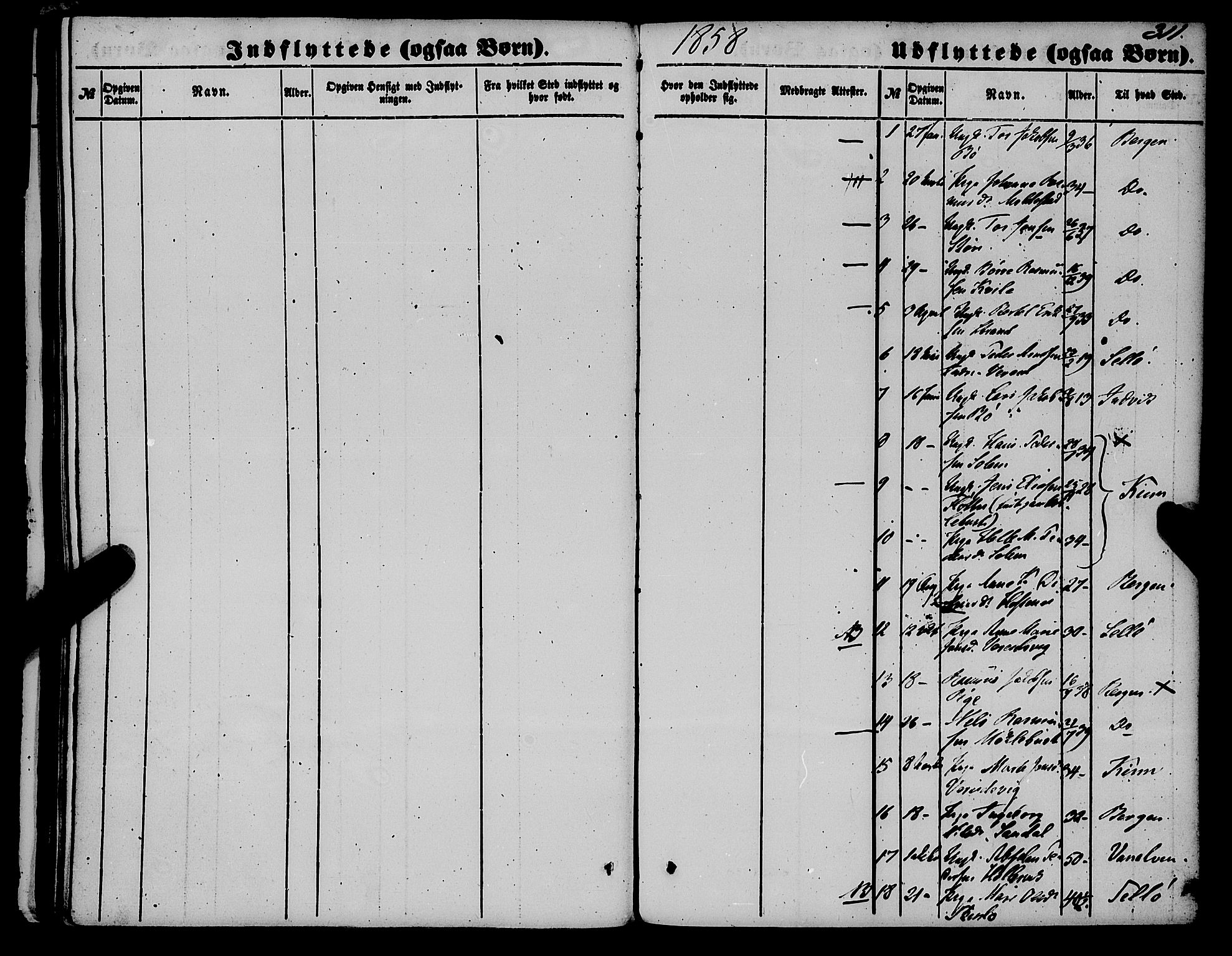 Gloppen sokneprestembete, SAB/A-80101/H/Haa/Haaa/L0009: Parish register (official) no. A 9, 1855-1870, p. 311