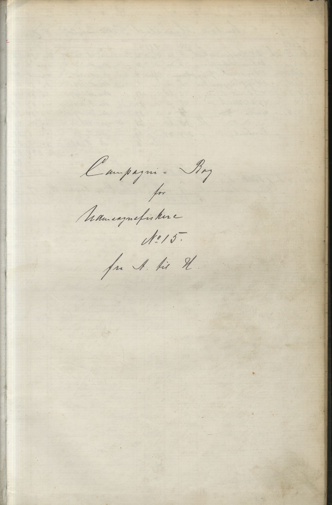 Brodtkorb handel A/S, VAMU/A-0001/F/Fa/L0004/0001: Kompanibøker. Utensogns / Compagnibog for Udensogns Fiskere No 15. Fra A - H, 1882-1895