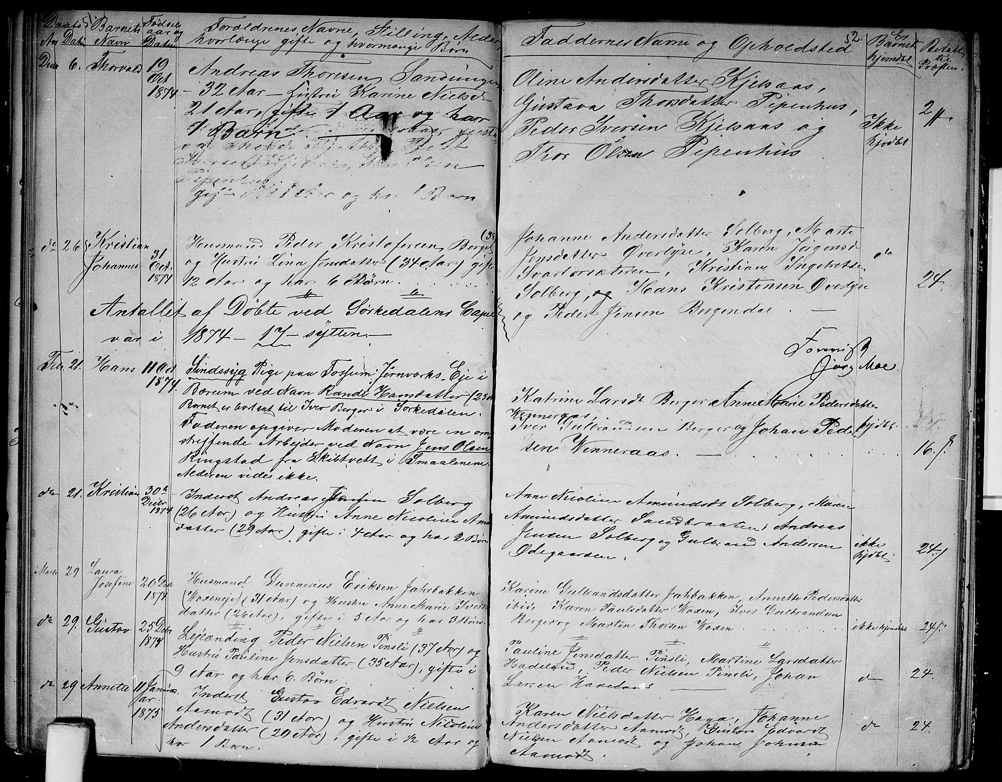 Vestre Aker prestekontor Kirkebøker, SAO/A-10025/G/Gb/L0001: Parish register (copy) no. II 1, 1865-1881, p. 51-52